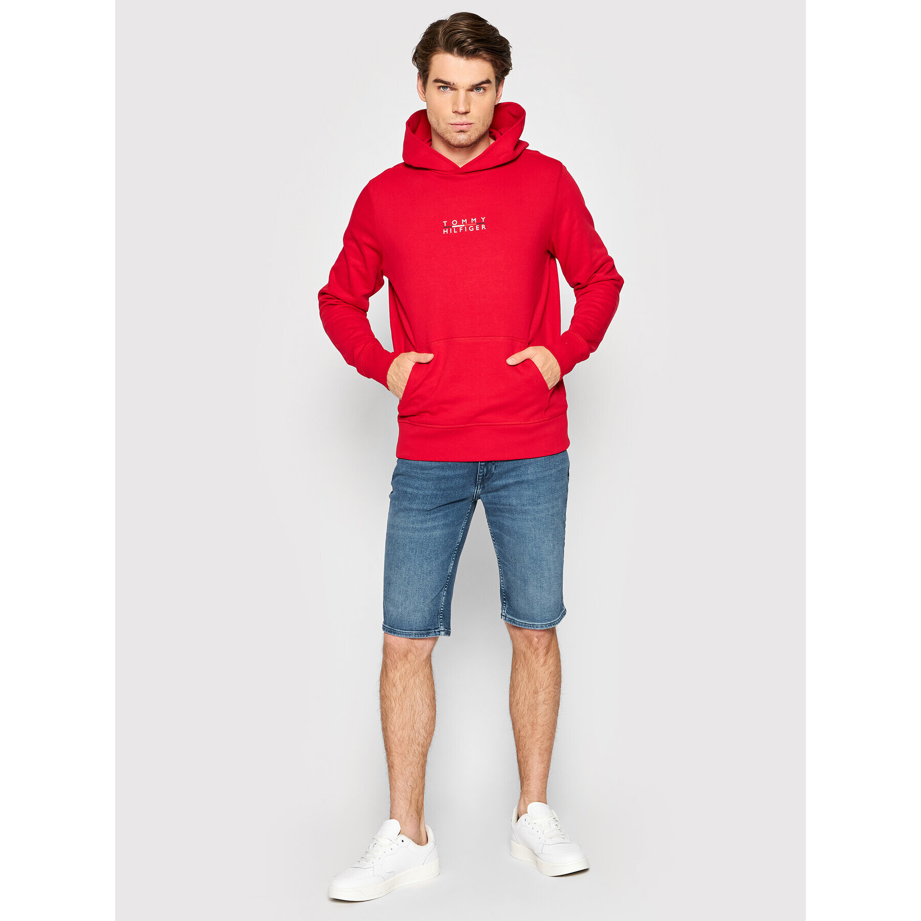 Tommy Hilfiger Džínové šortky Miami MW0MW23692 Modrá Tapered Fit - Pepit.cz