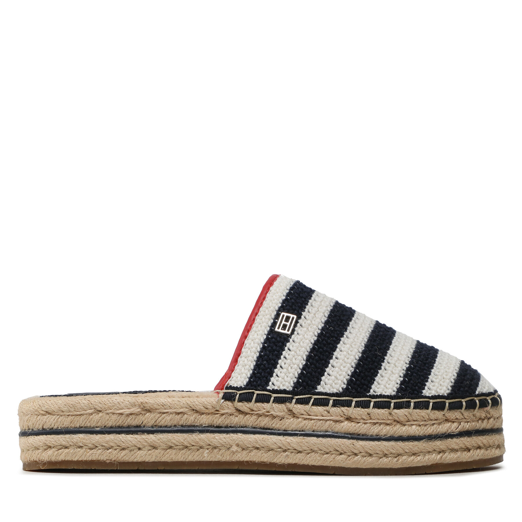 Tommy Hilfiger Espadrilky Feminine Crochet Mule Espadrille FW0FW07278 Tmavomodrá - Pepit.cz