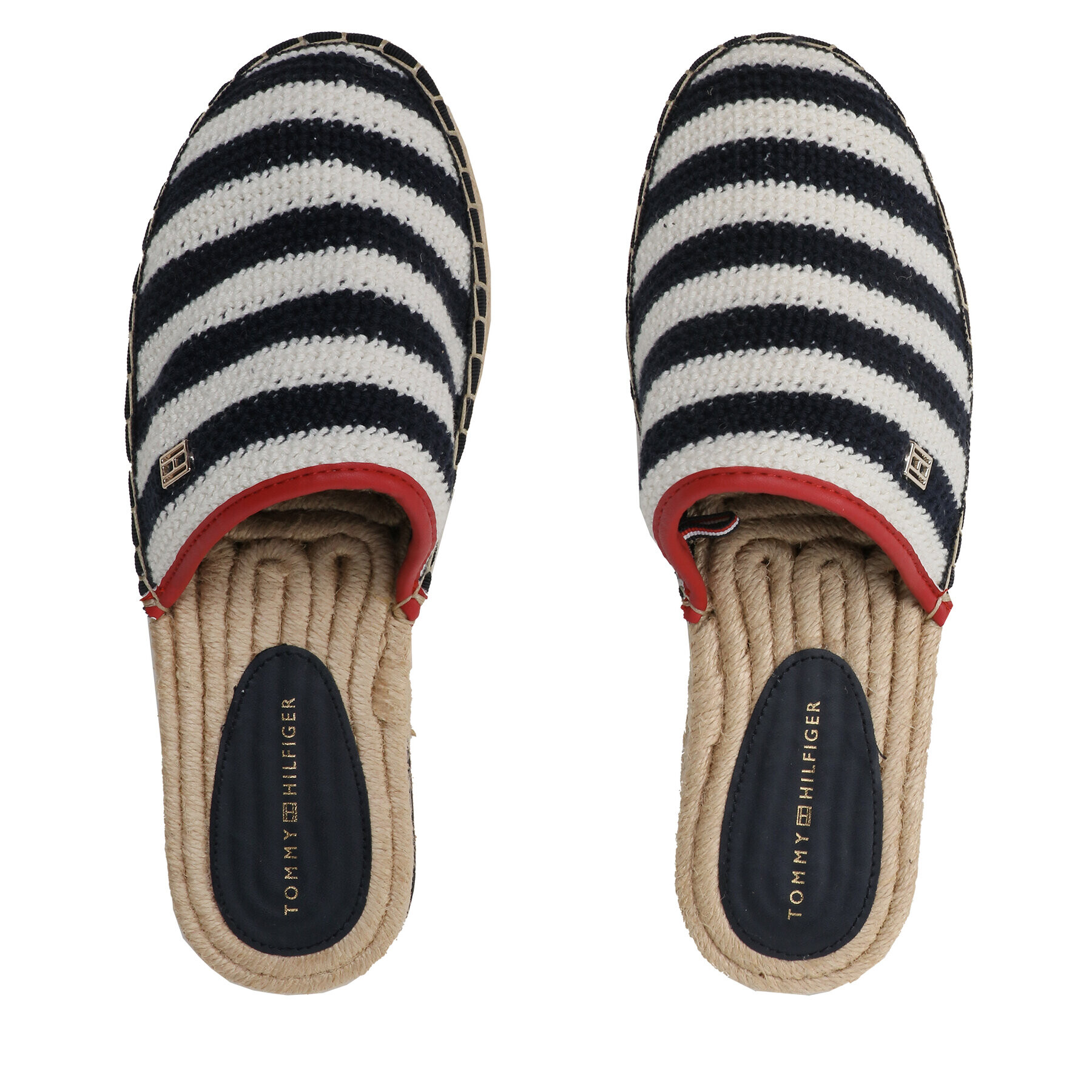 Tommy Hilfiger Espadrilky Feminine Crochet Mule Espadrille FW0FW07278 Tmavomodrá - Pepit.cz