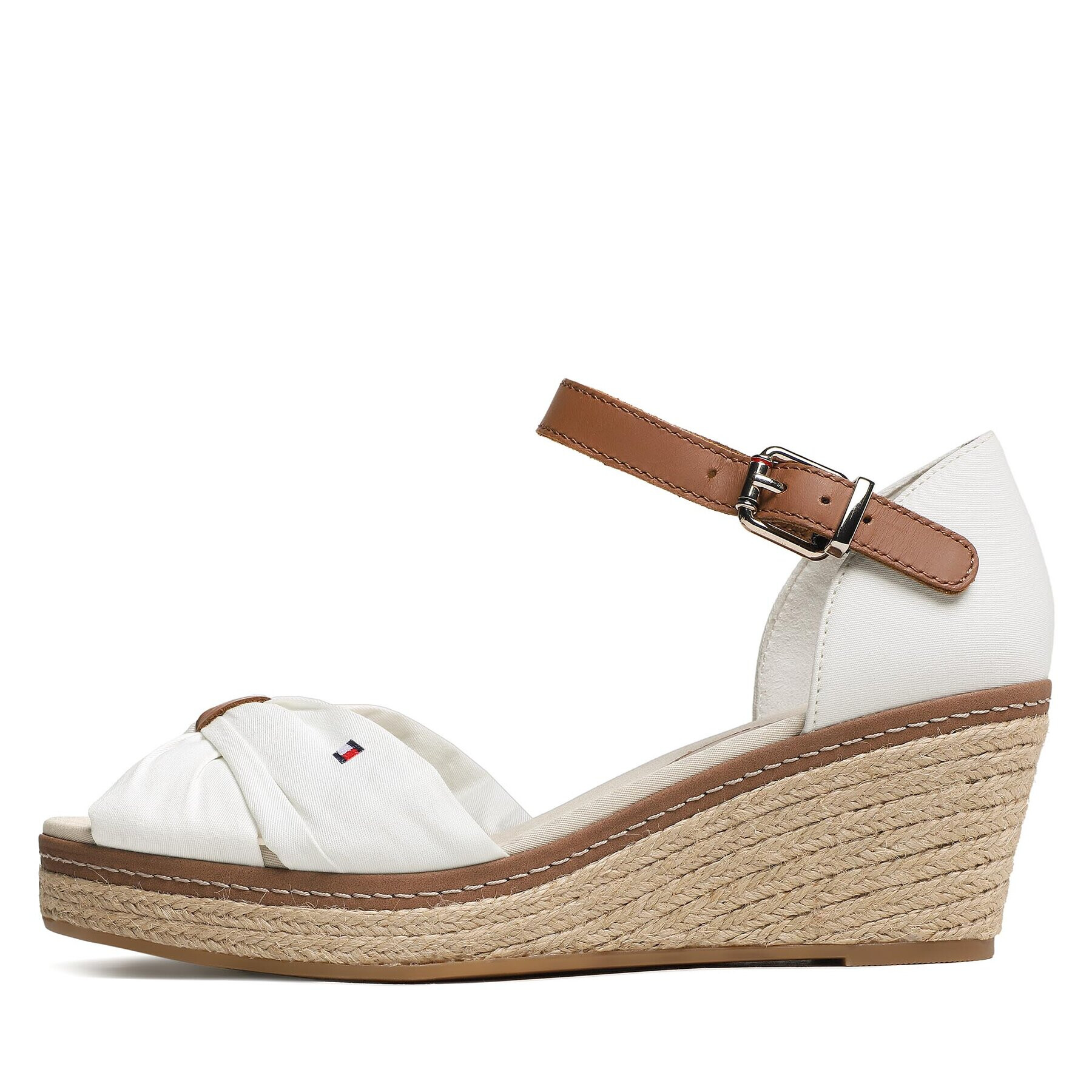 Tommy Hilfiger Espadrilky Iconic Elba Sandal FW0FW00906 Bílá - Pepit.cz