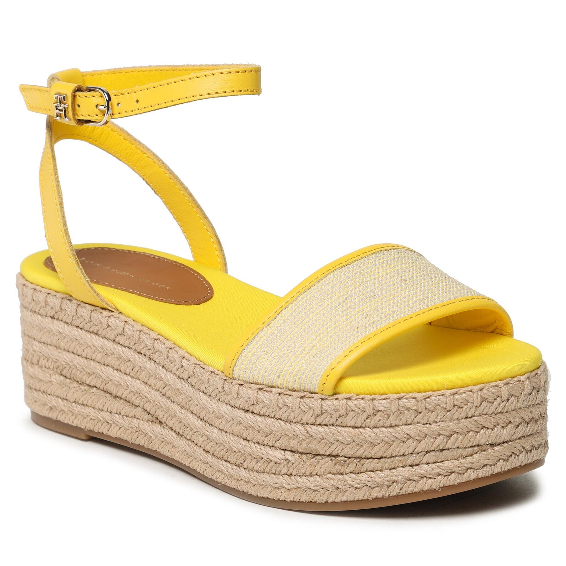 Tommy Hilfiger Espadrilky Th Woven Platform Sandal FW0FW07345 Žlutá - Pepit.cz