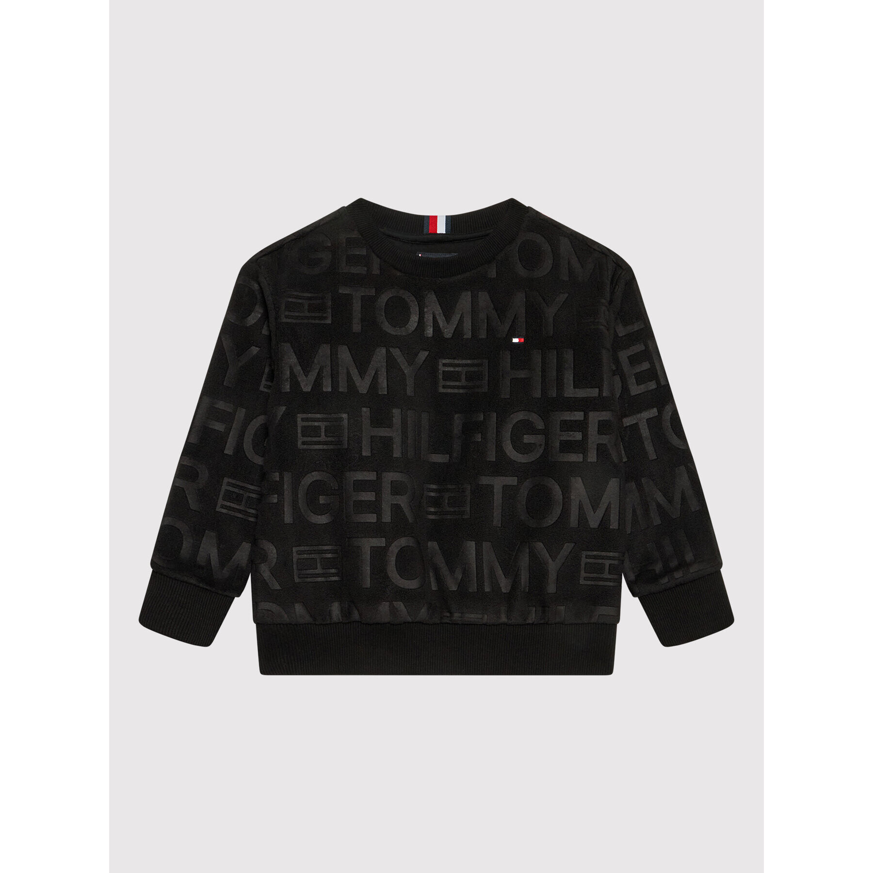 Tommy Hilfiger Fleecová mikina Logo KB0KB06981 D Černá Regular Fit - Pepit.cz