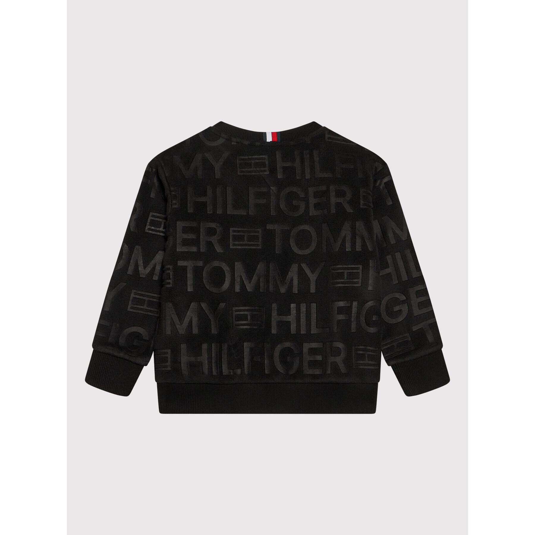 Tommy Hilfiger Fleecová mikina Logo KB0KB06981 D Černá Regular Fit - Pepit.cz