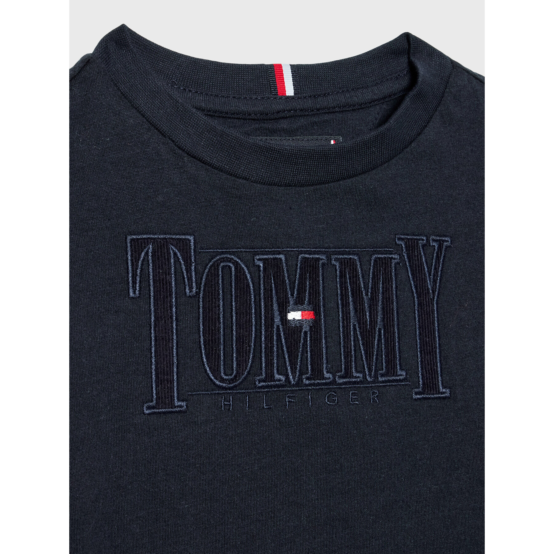 Tommy Hilfiger Halenka Cord Applique KB0KB07791 M Tmavomodrá Regular Fit - Pepit.cz