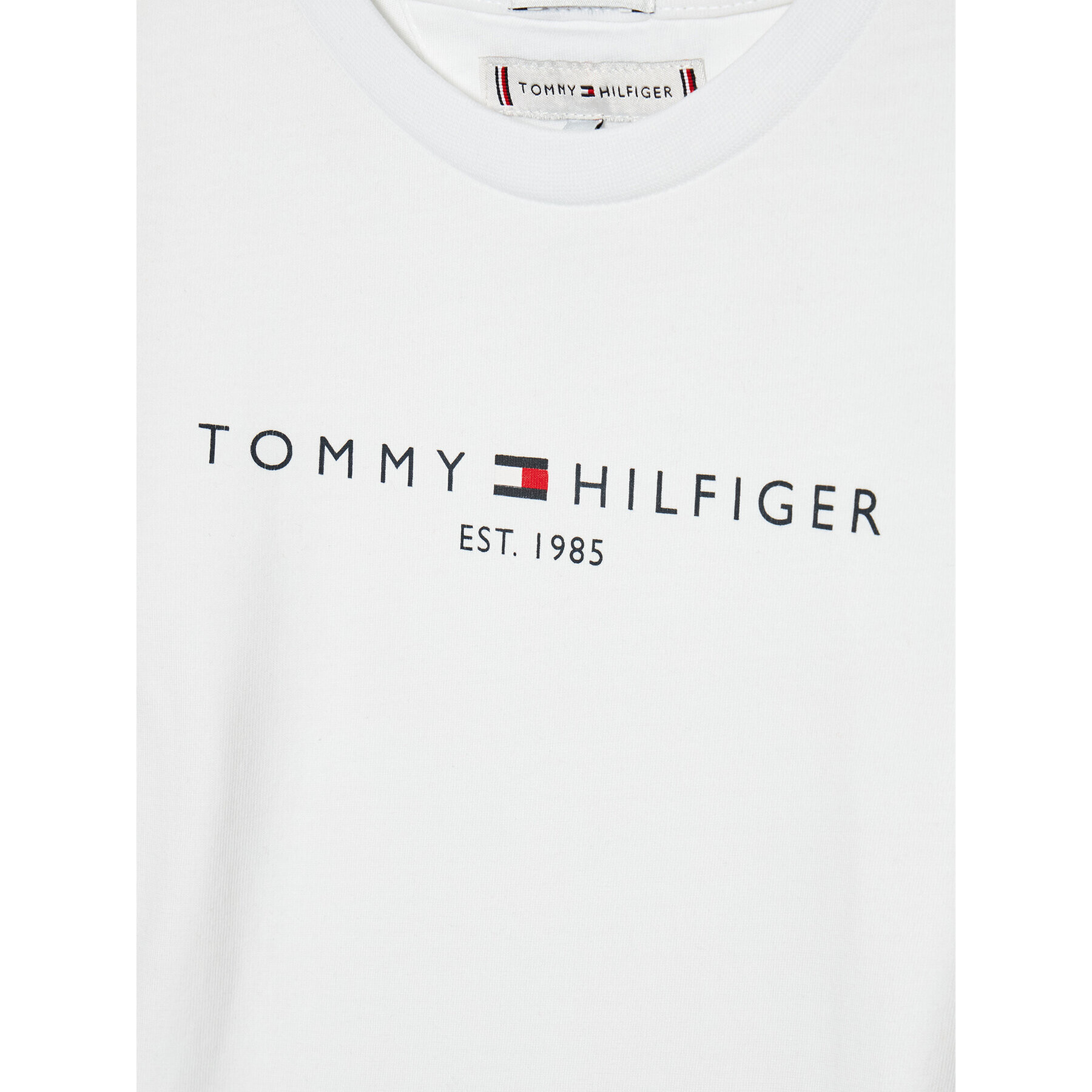 Tommy Hilfiger Halenka Essential KS0KS00202 D Bílá Regular Fit - Pepit.cz