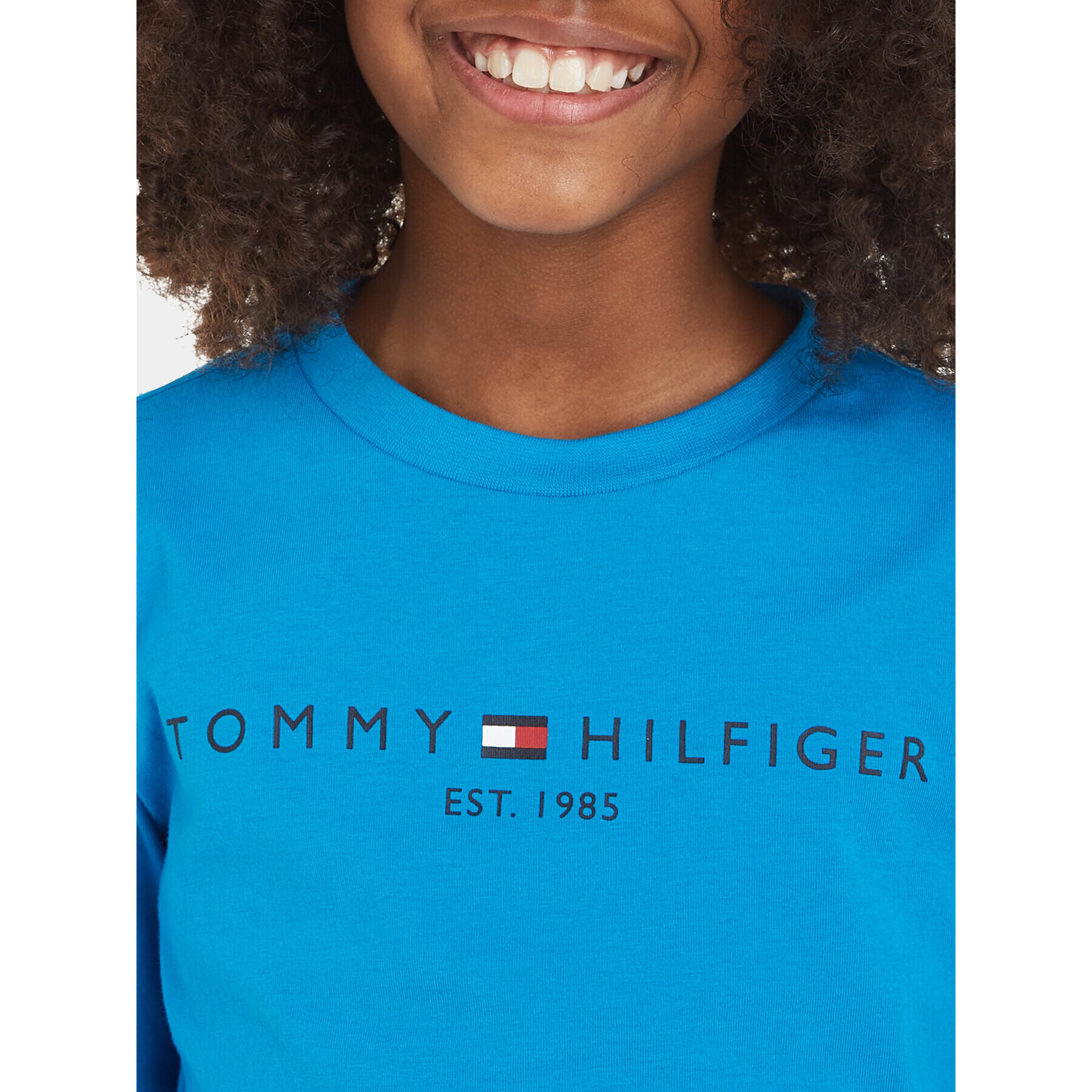 Tommy Hilfiger Halenka Essential KS0KS00202 M Modrá Regular Fit - Pepit.cz