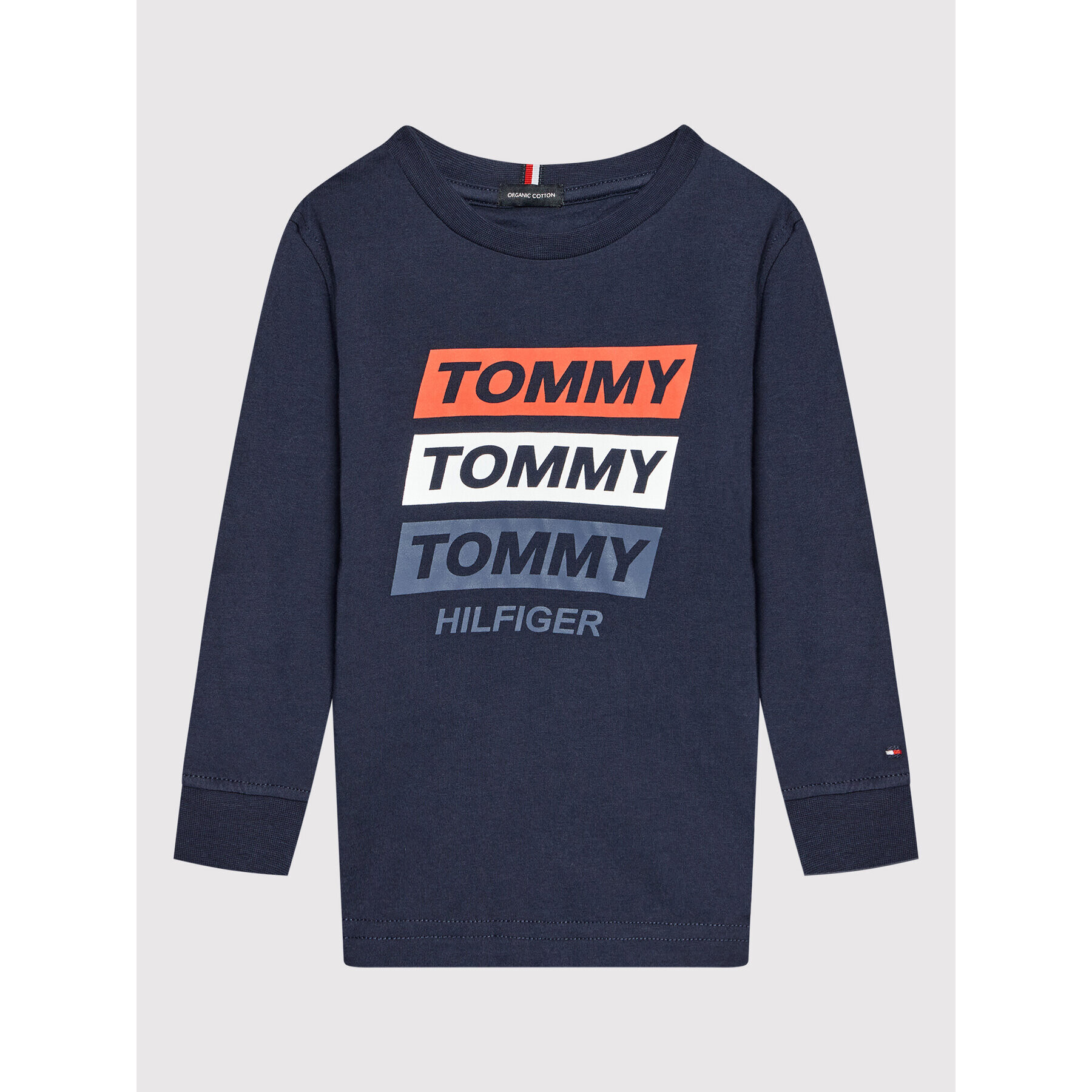 Tommy Hilfiger Halenka Fun Artwork KB0KB06952 D Tmavomodrá Regular Fit - Pepit.cz