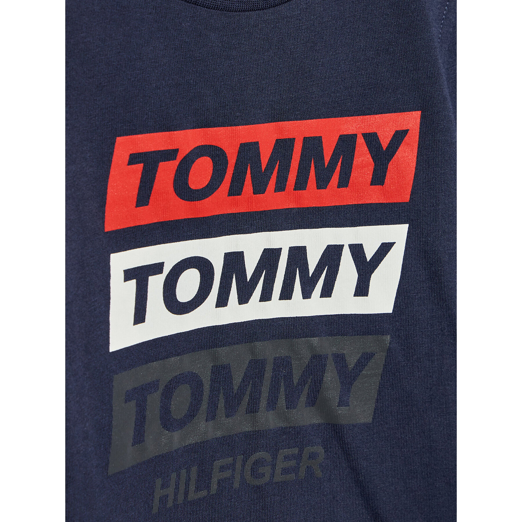 Tommy Hilfiger Halenka Fun Artwork KB0KB06952 D Tmavomodrá Regular Fit - Pepit.cz