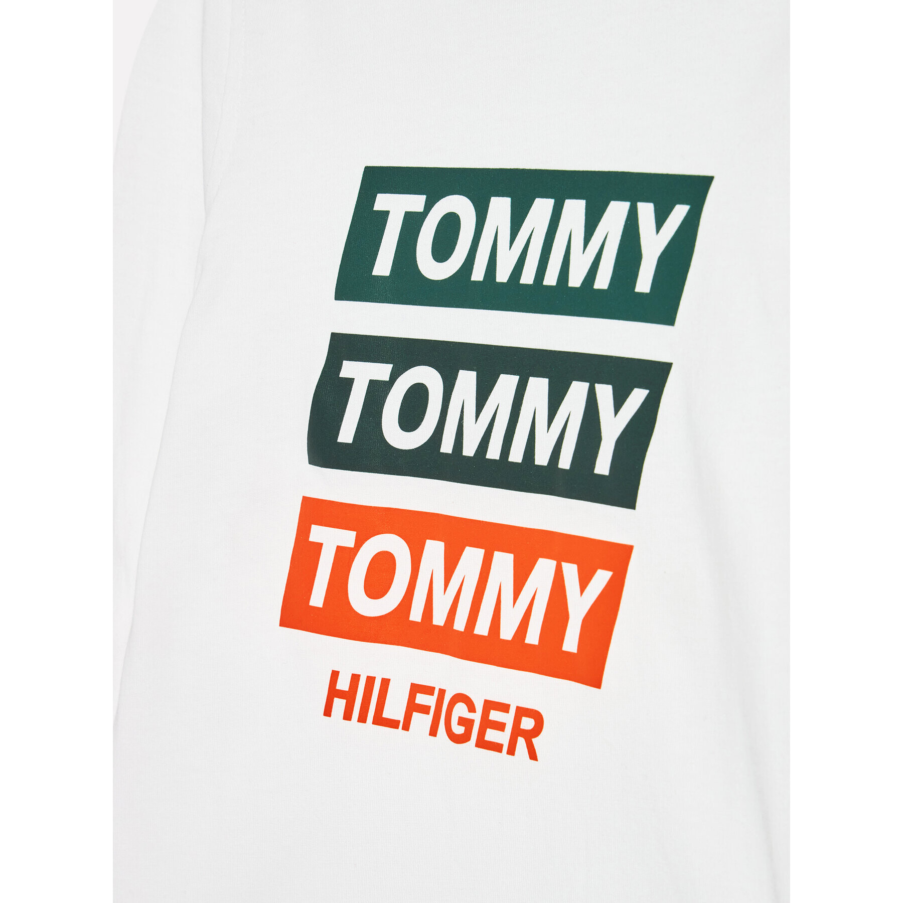 Tommy Hilfiger Halenka Fun Artwork KB0KB06952 M Bílá Regular Fit - Pepit.cz