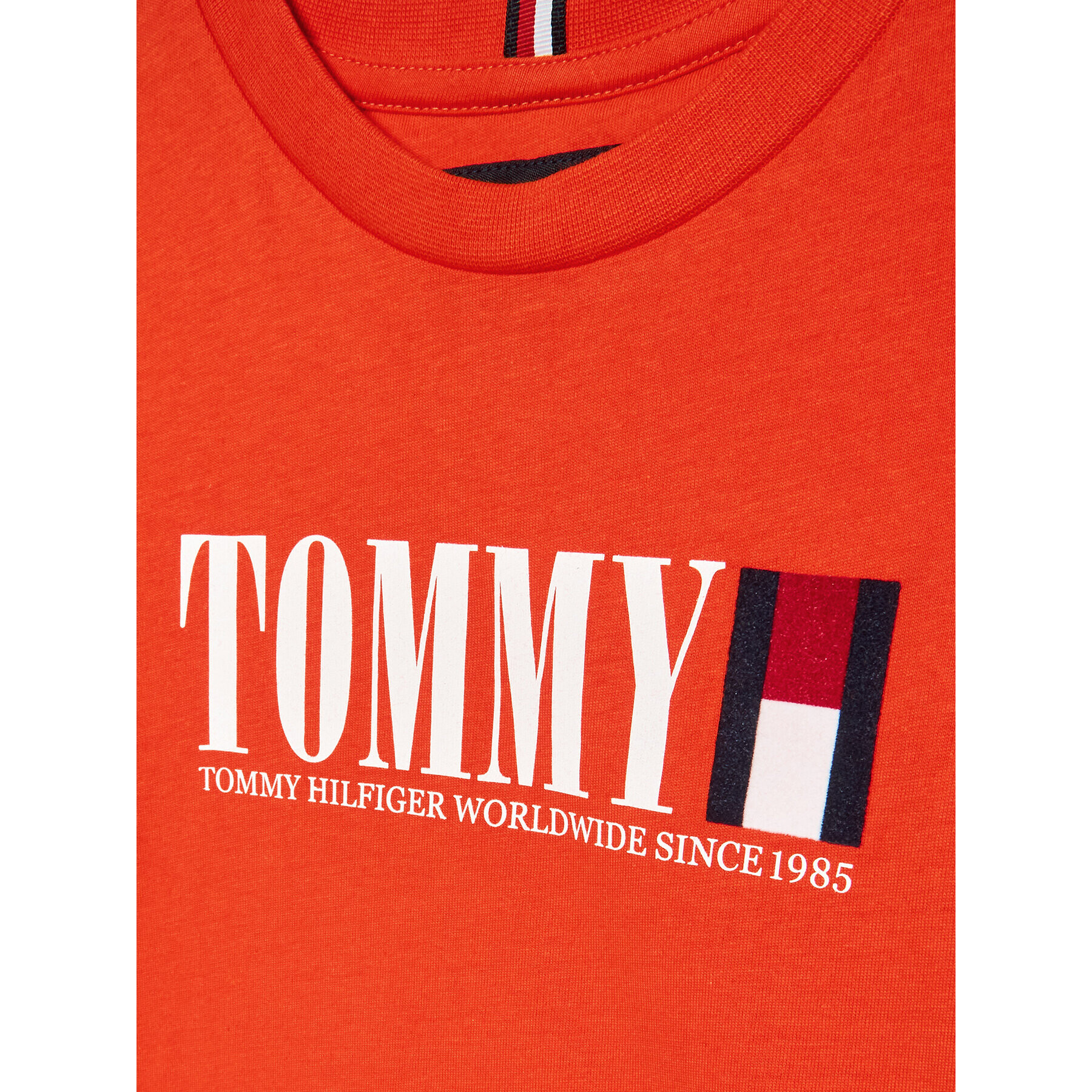 Tommy Hilfiger Halenka Graphic KB0KB07887 D Oranžová Regular Fit - Pepit.cz