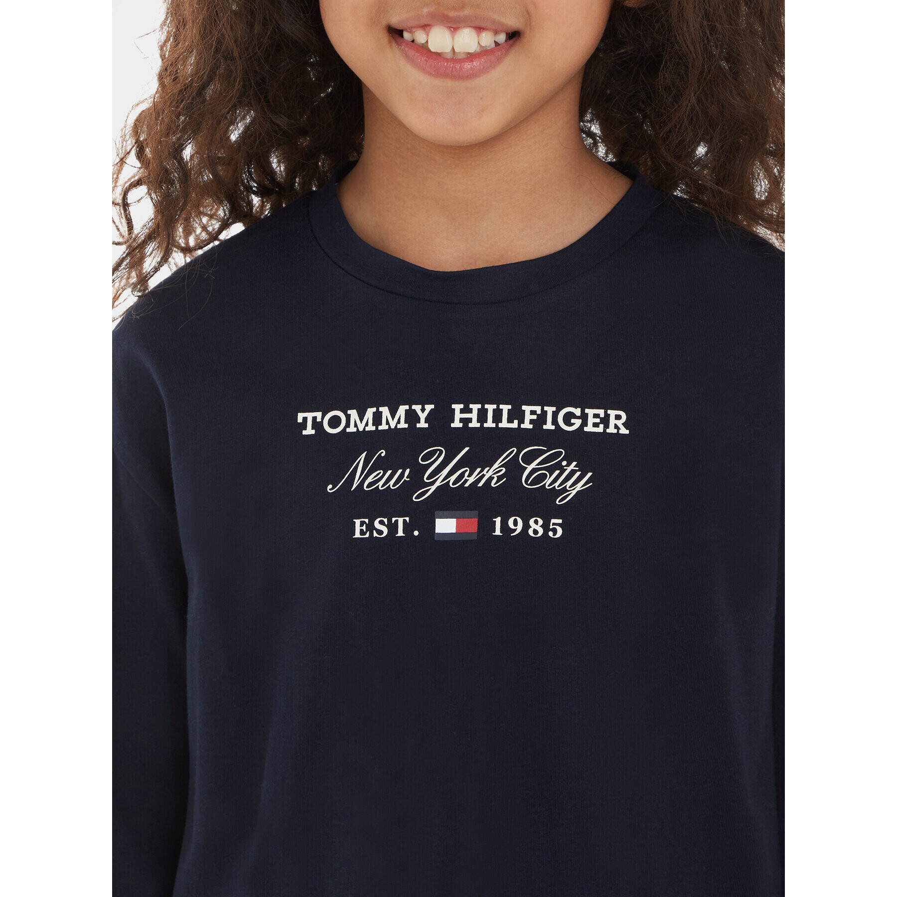 Tommy Hilfiger Halenka KG0KG07643 M Tmavomodrá Regular Fit - Pepit.cz