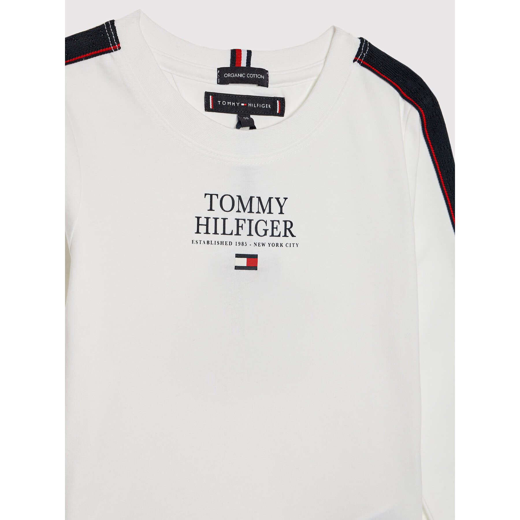 Tommy Hilfiger Halenka Msw Tape Th Logo KB0KB07075 D Bílá Regular Fit - Pepit.cz