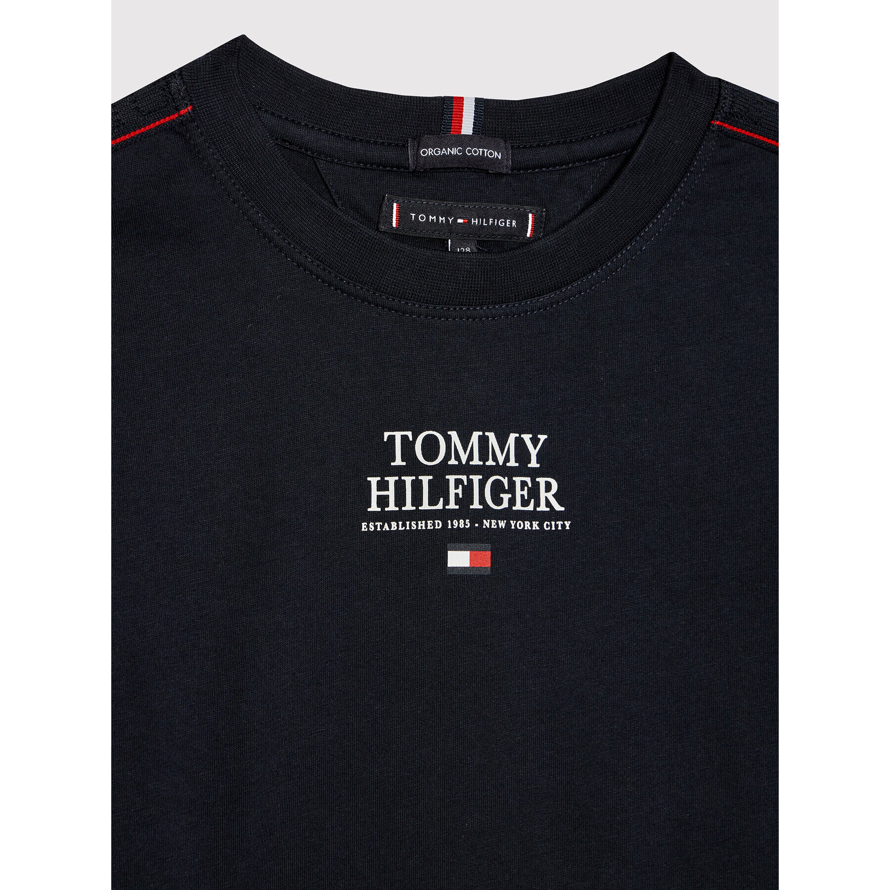 Tommy Hilfiger Halenka Msw Tape Th Logo KB0KB07075 D Tmavomodrá Regular Fit - Pepit.cz