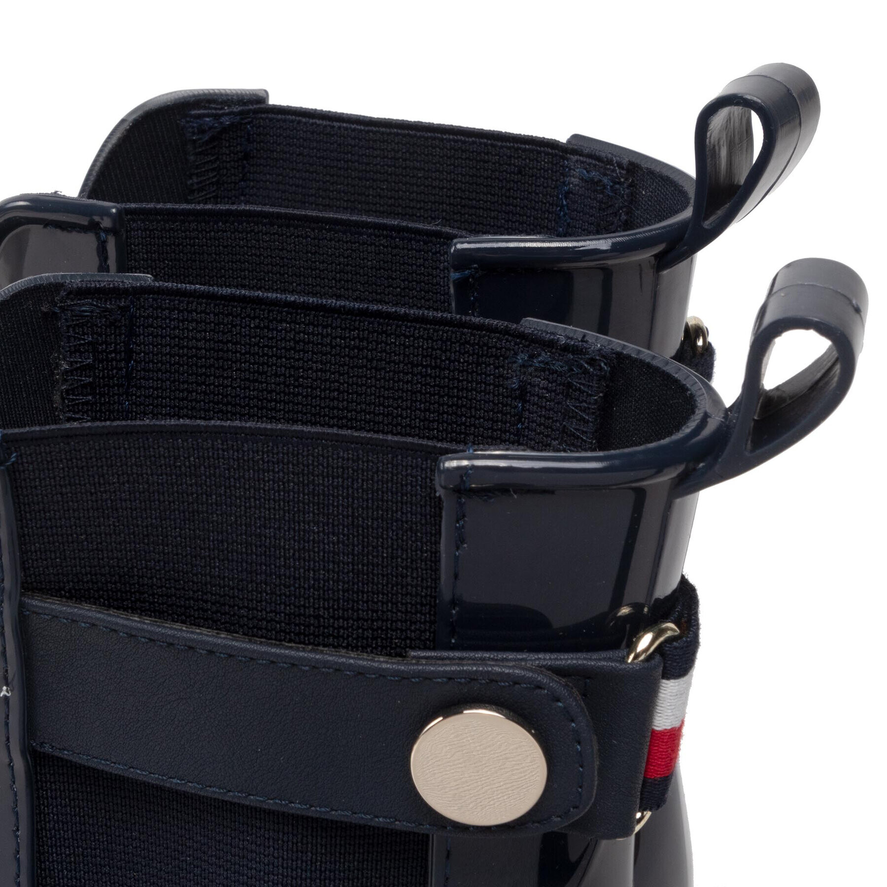 Tommy Hilfiger Holínky Ankle Rainboot With Metal Detail FW0FW06777 Tmavomodrá - Pepit.cz