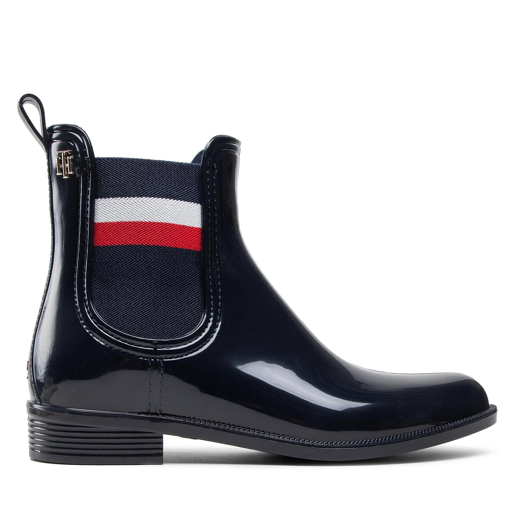 Tommy Hilfiger Holínky Corporate Ribbon Rainboot FW0FW05969 Tmavomodrá - Pepit.cz