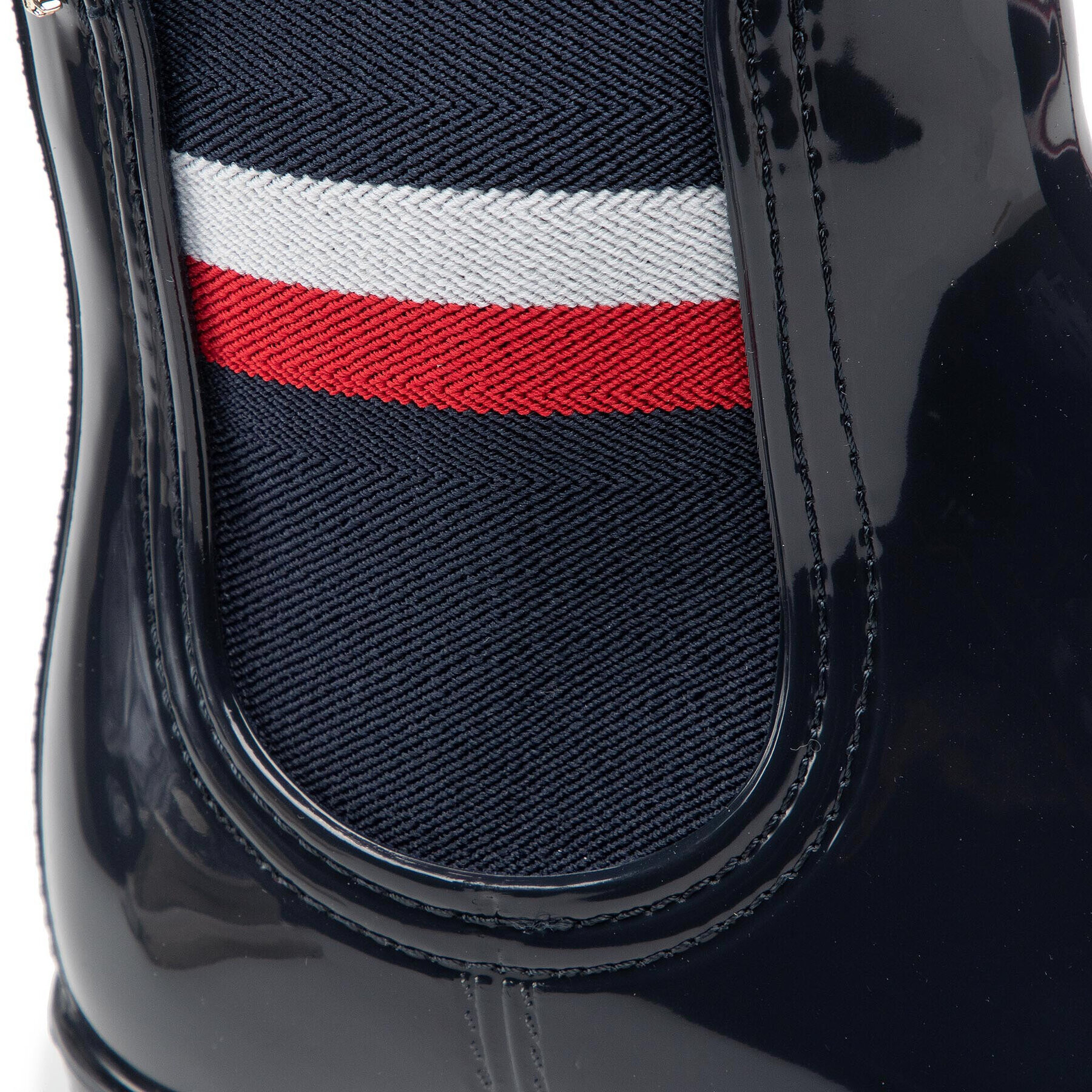 Tommy Hilfiger Holínky Corporate Ribbon Rainboot FW0FW05969 Tmavomodrá - Pepit.cz