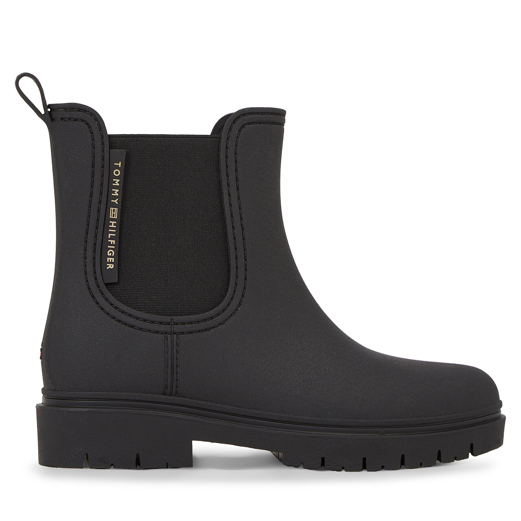 Tommy Hilfiger Holínky Essential Tommy Rainbootie FW0FW07471 Černá - Pepit.cz