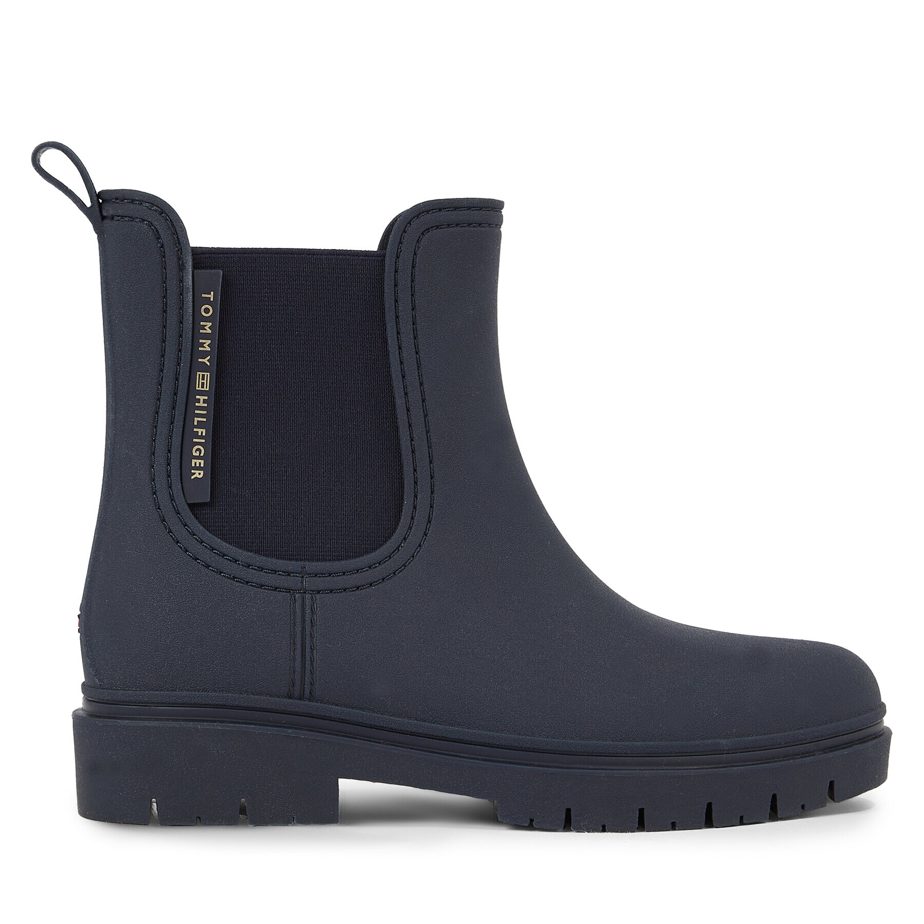 Tommy Hilfiger Holínky Essential Tommy Rainbootie FW0FW07471 Modrá - Pepit.cz