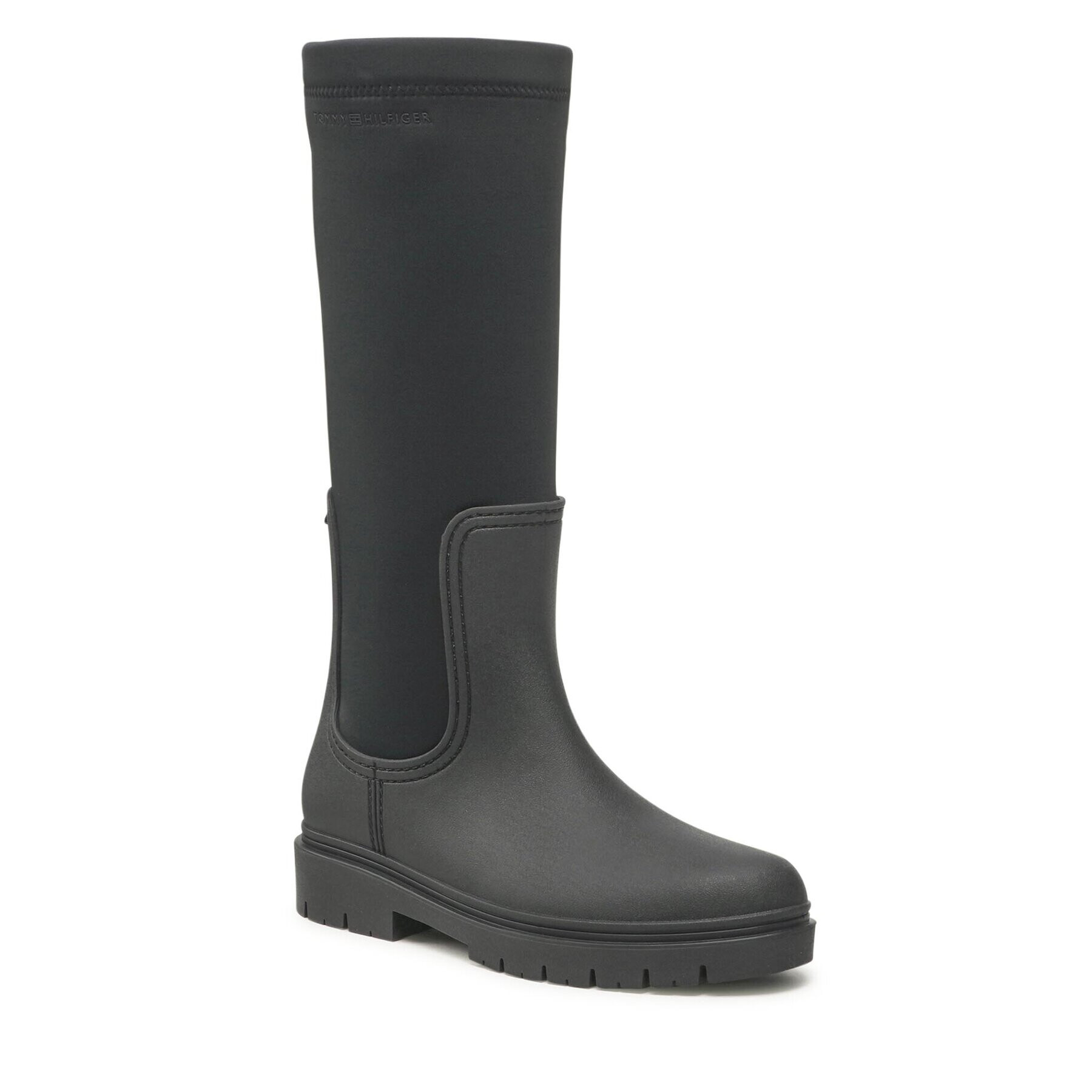 Tommy Hilfiger Holínky Rain Boot Long Shaft FW0FW07064 Černá - Pepit.cz