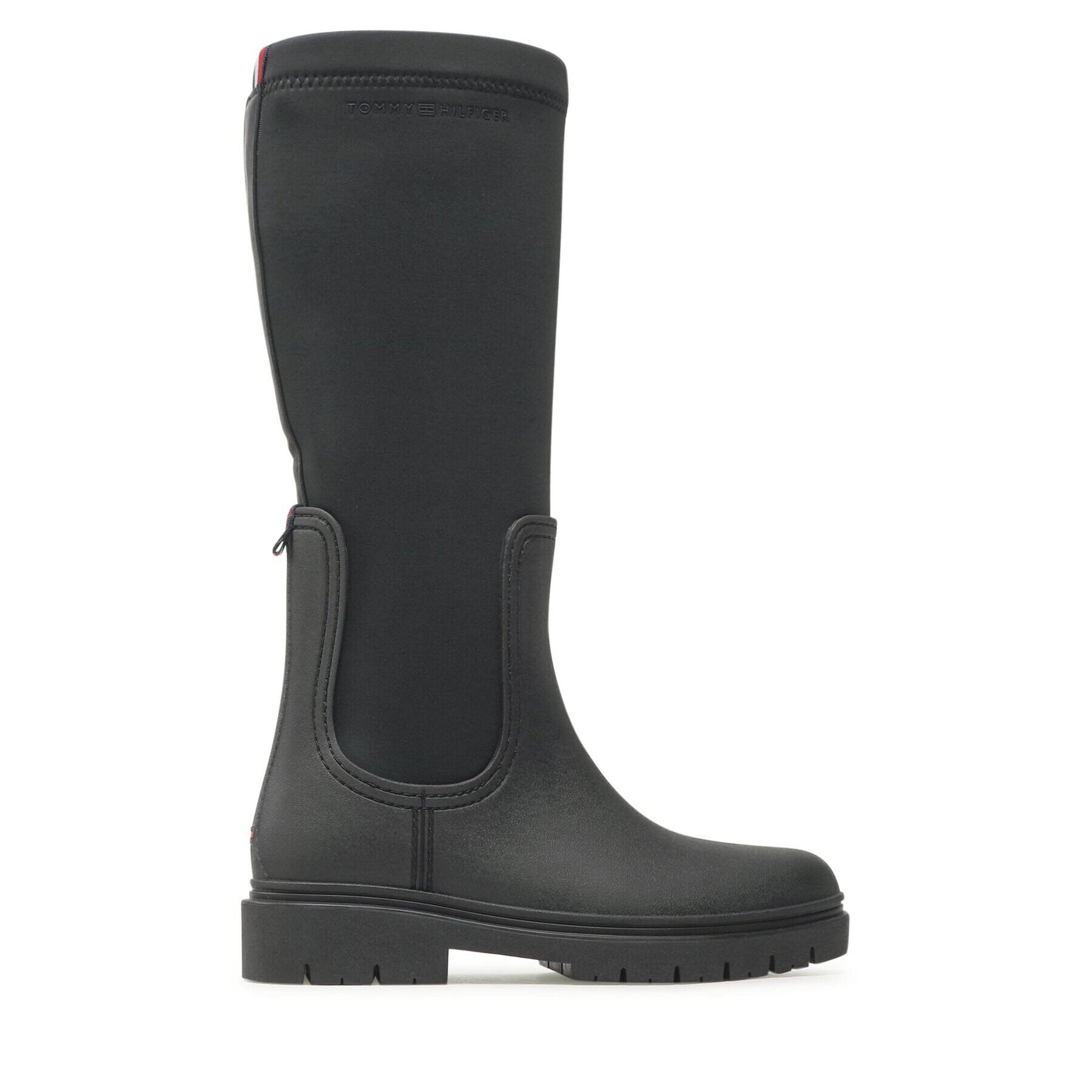 Tommy Hilfiger Holínky Rain Boot Long Shaft FW0FW07064 Černá - Pepit.cz