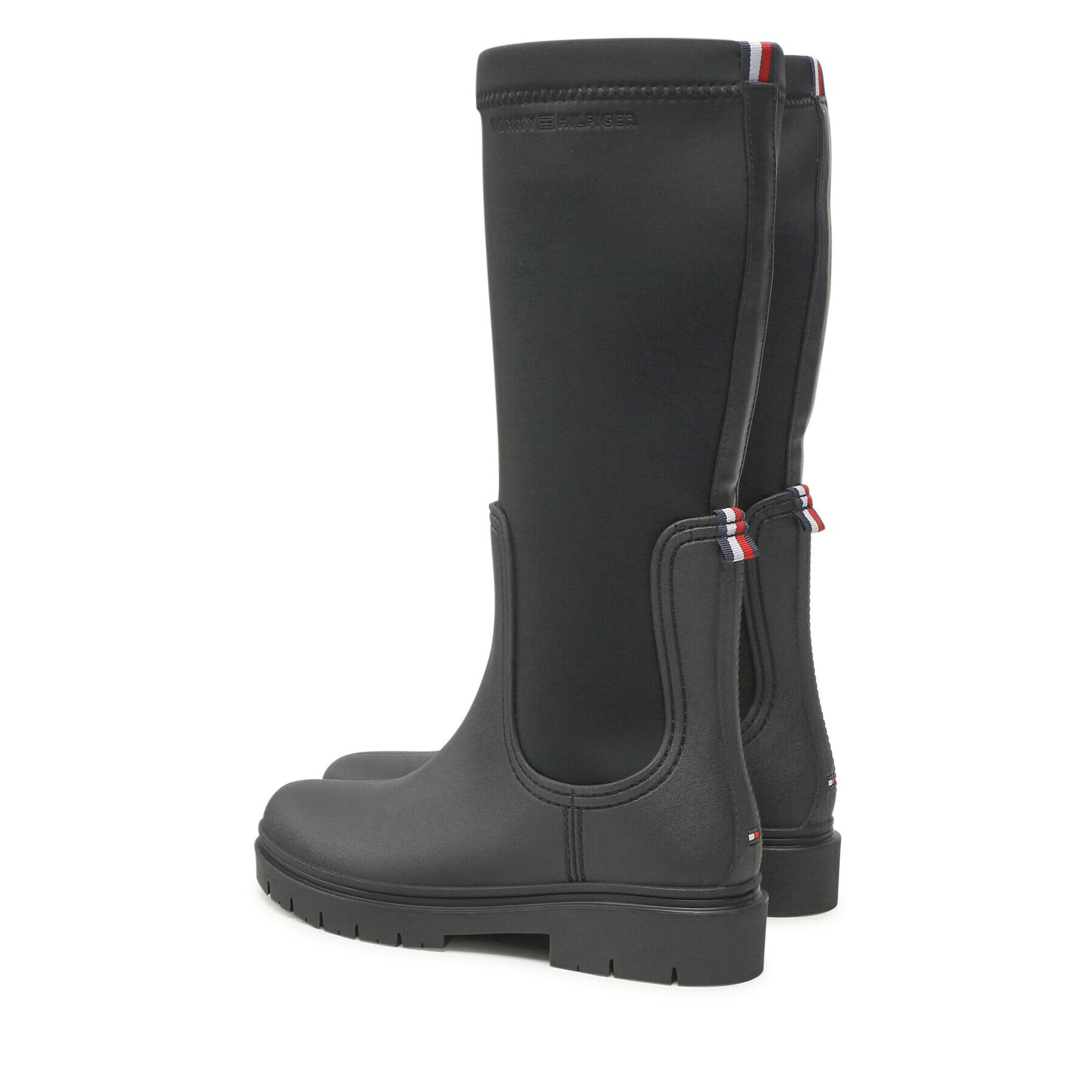 Tommy Hilfiger Holínky Rain Boot Long Shaft FW0FW07064 Černá - Pepit.cz