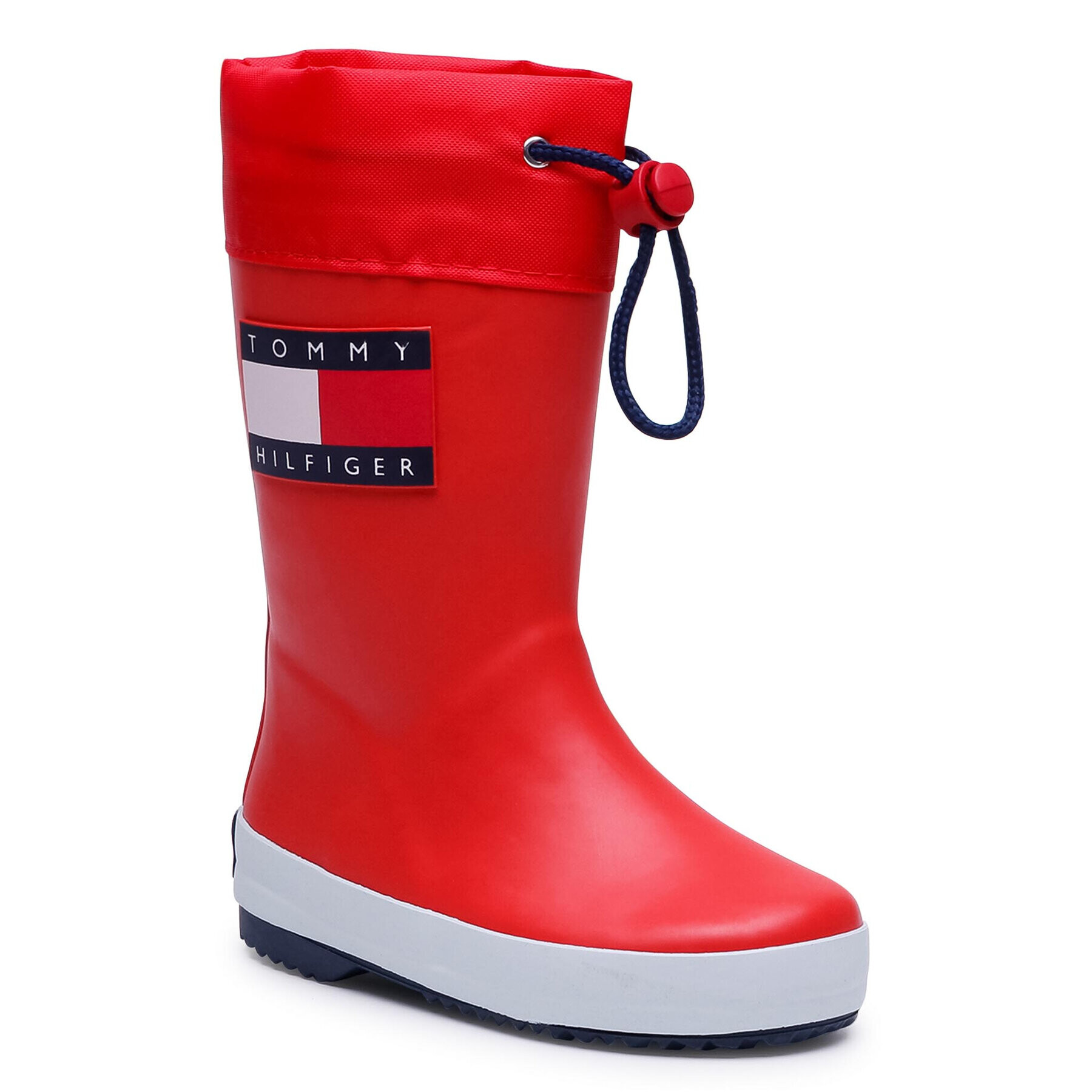 Tommy Hilfiger Holínky Rain Boot T3X6-30766-0047 M Červená - Pepit.cz