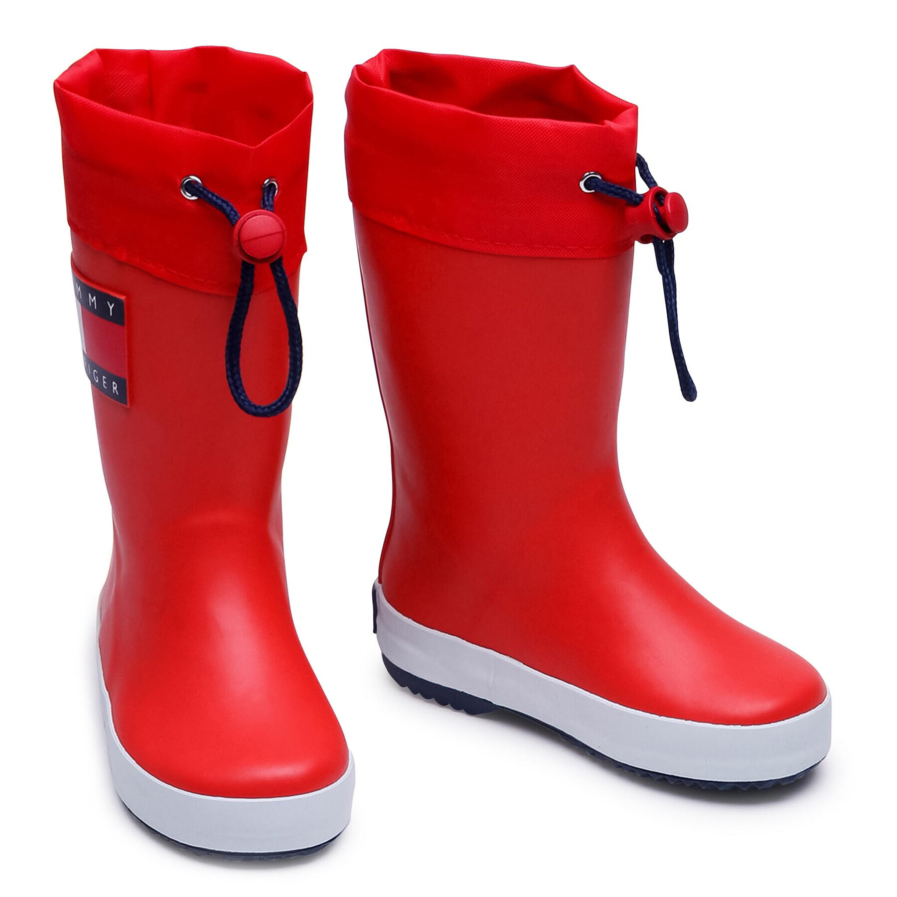 Tommy Hilfiger Holínky Rain Boot T3X6-30766-0047 M Červená - Pepit.cz