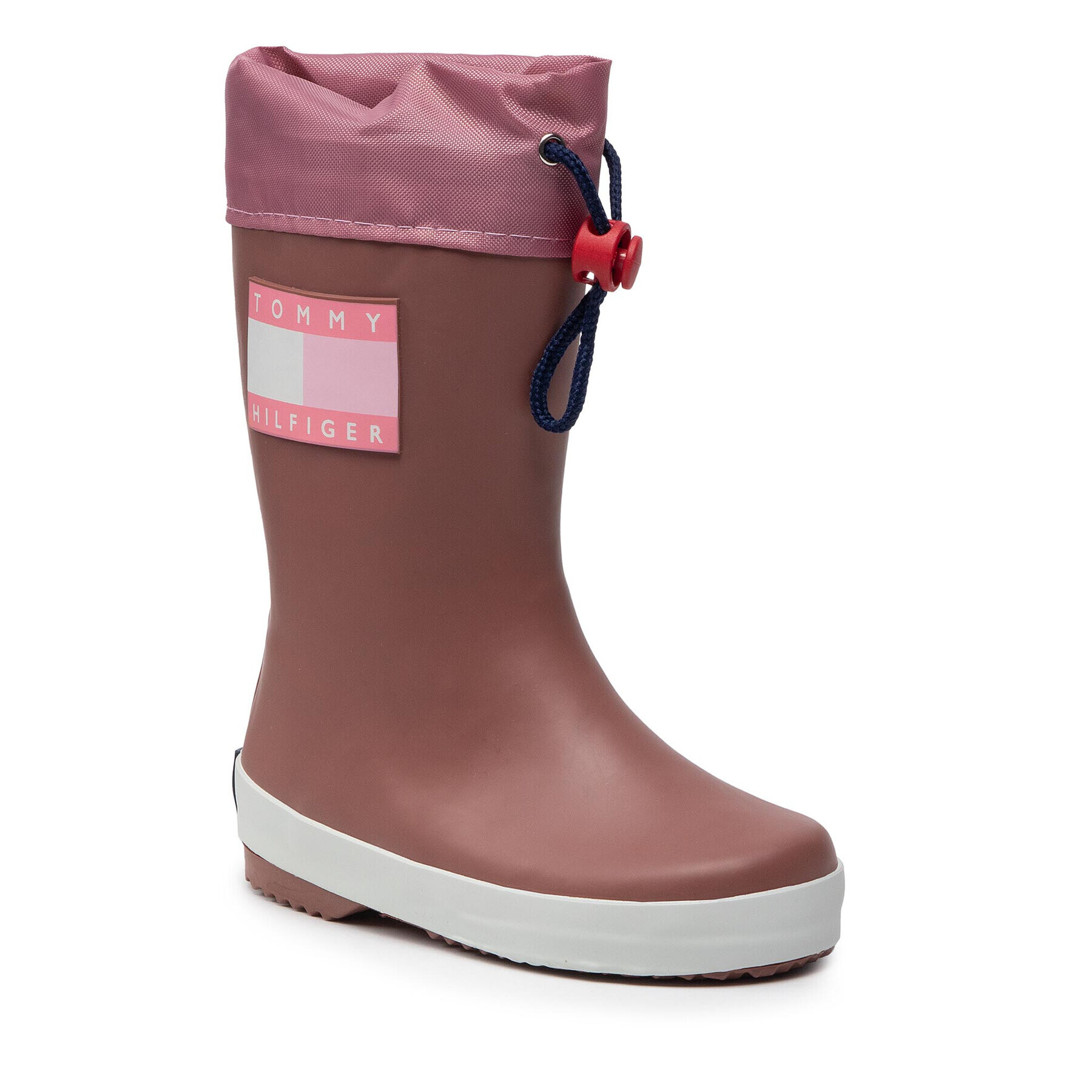 Tommy Hilfiger Holínky Rain Boot T3X6-30766-0047 M Růžová - Pepit.cz