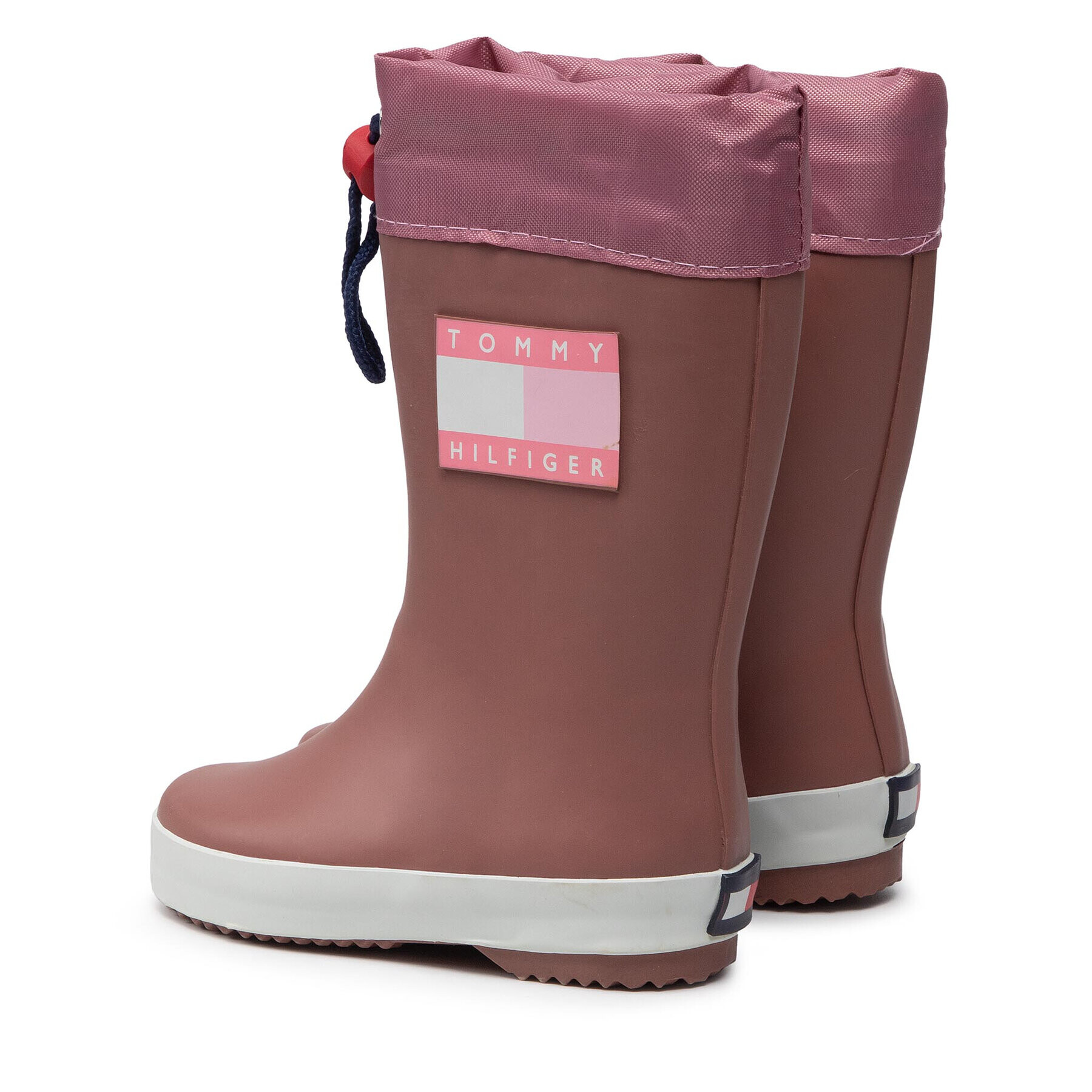 Tommy Hilfiger Holínky Rain Boot T3X6-30766-0047 M Růžová - Pepit.cz