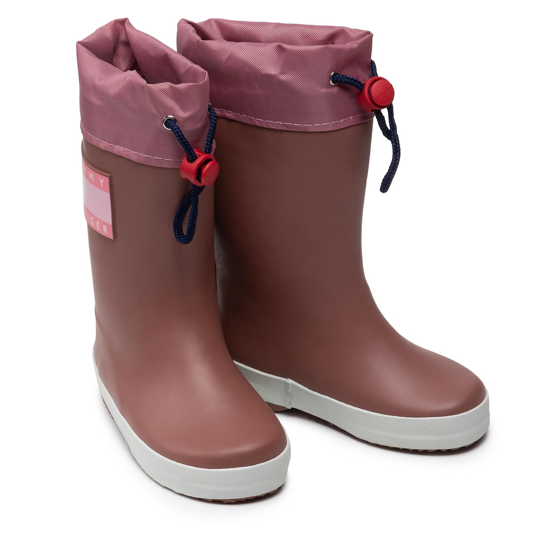 Tommy Hilfiger Holínky Rain Boot T3X6-30766-0047 M Růžová - Pepit.cz