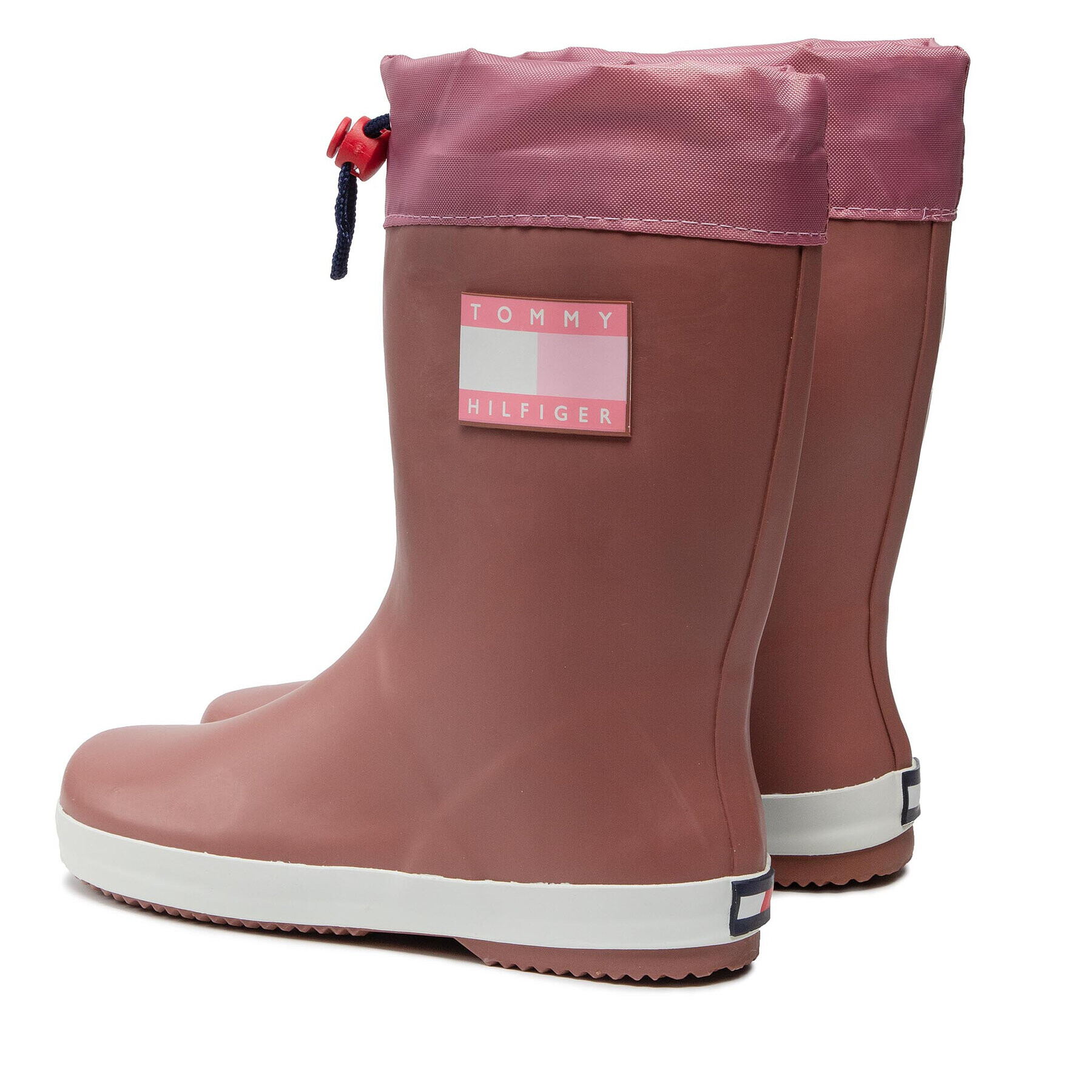 Tommy Hilfiger Holínky Rain Boot T3X6-30766-0047 S Růžová - Pepit.cz