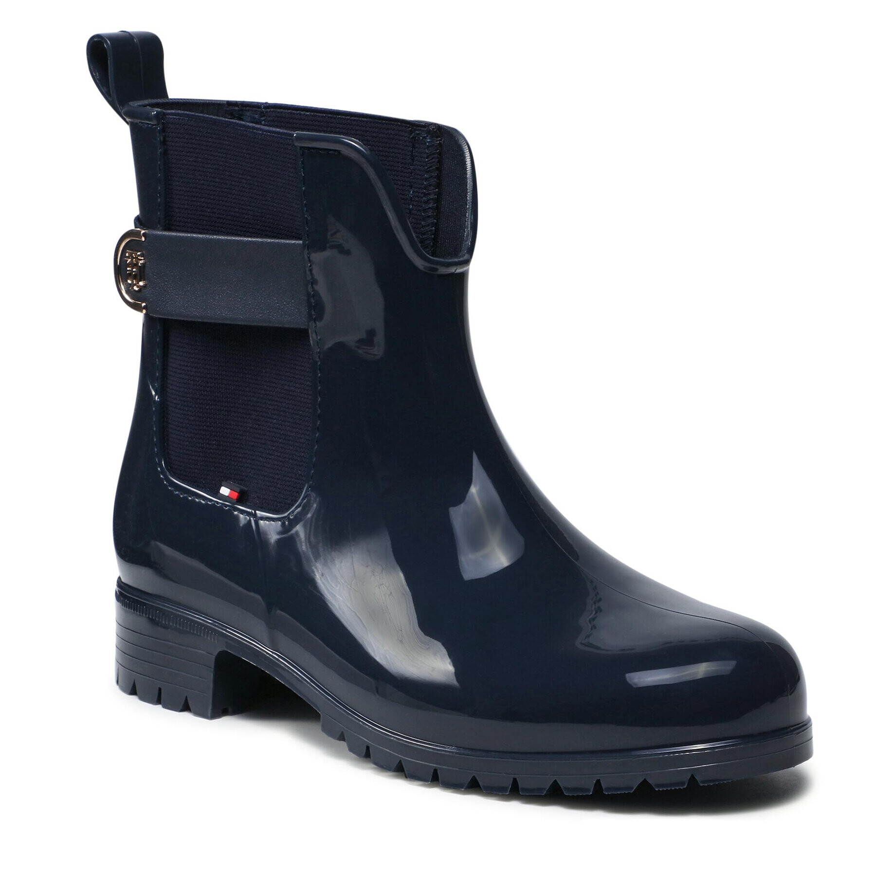 Tommy Hilfiger Holínky Th Hardware Rainboot FW0FW05968 Tmavomodrá - Pepit.cz