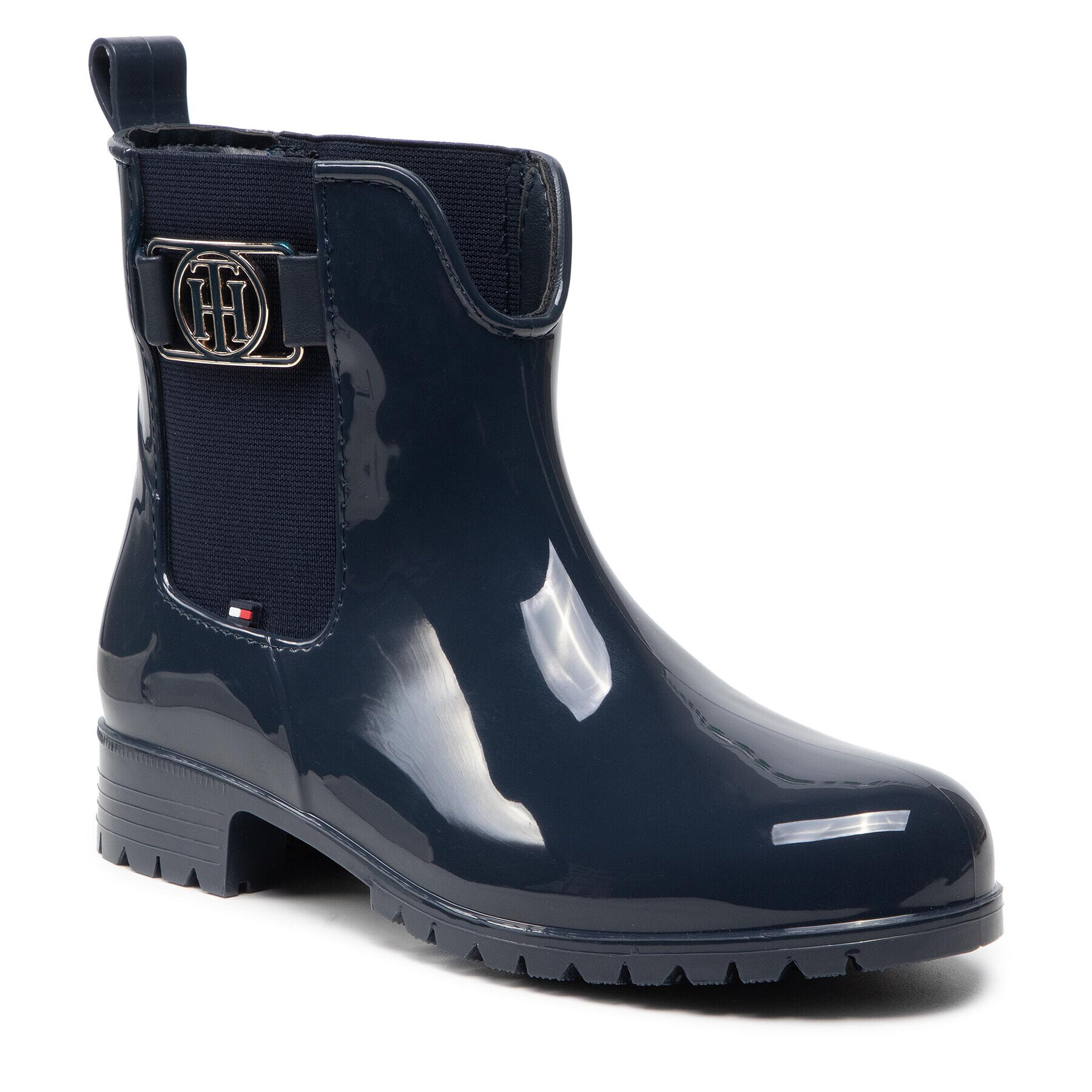 Tommy Hilfiger Holínky Th Hardware Rainboot FW0FW06129 Tmavomodrá - Pepit.cz