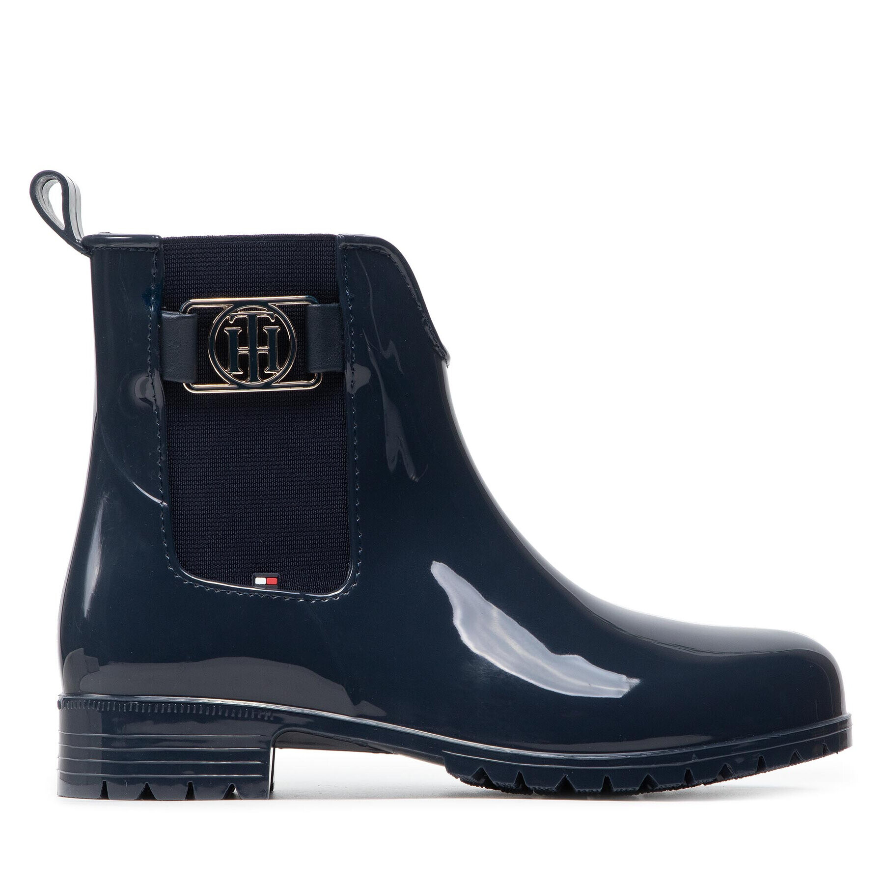 Tommy Hilfiger Holínky Th Hardware Rainboot FW0FW06129 Tmavomodrá - Pepit.cz