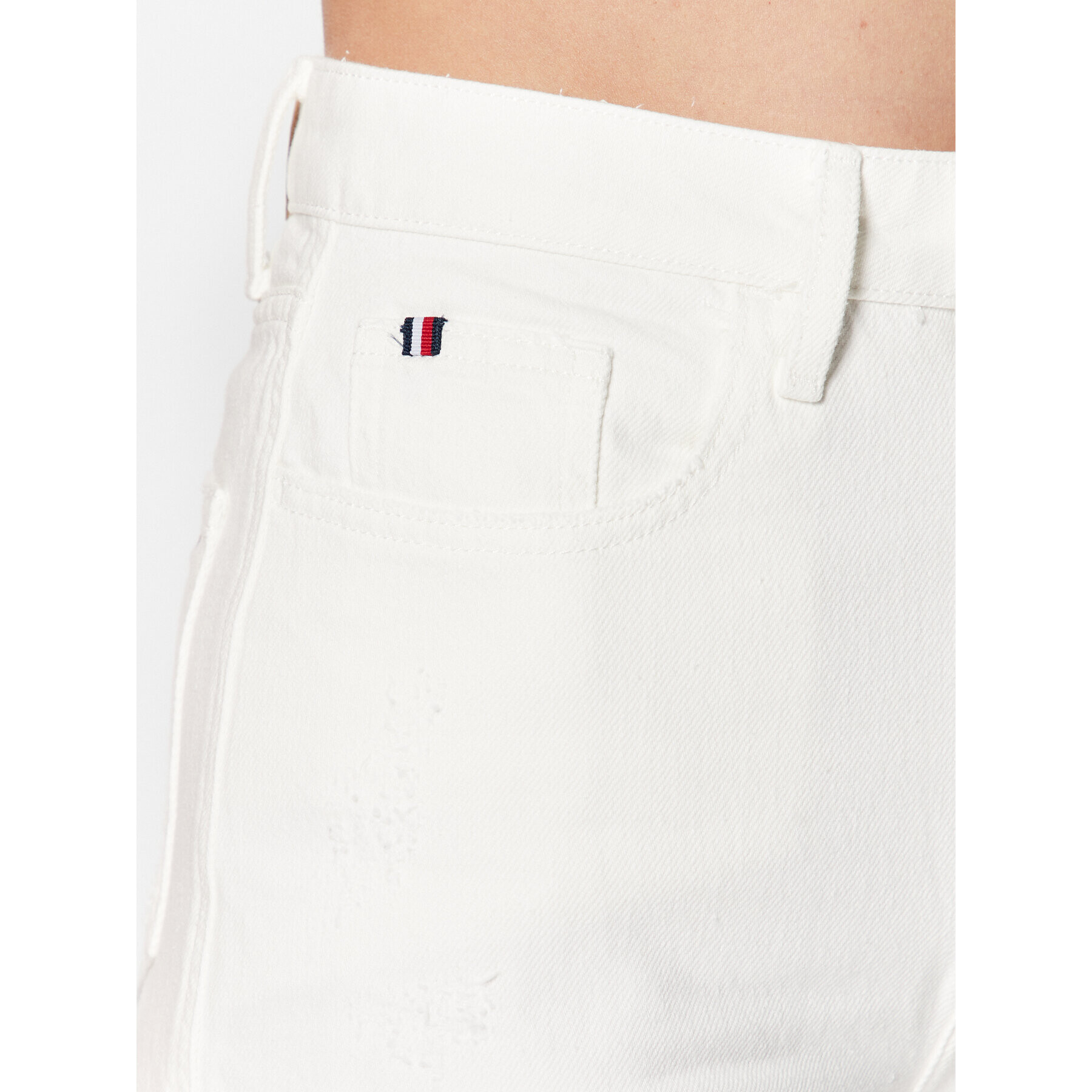 Tommy Hilfiger Jeansy Ballon WW0WW38154 Bílá Regular Fit - Pepit.cz