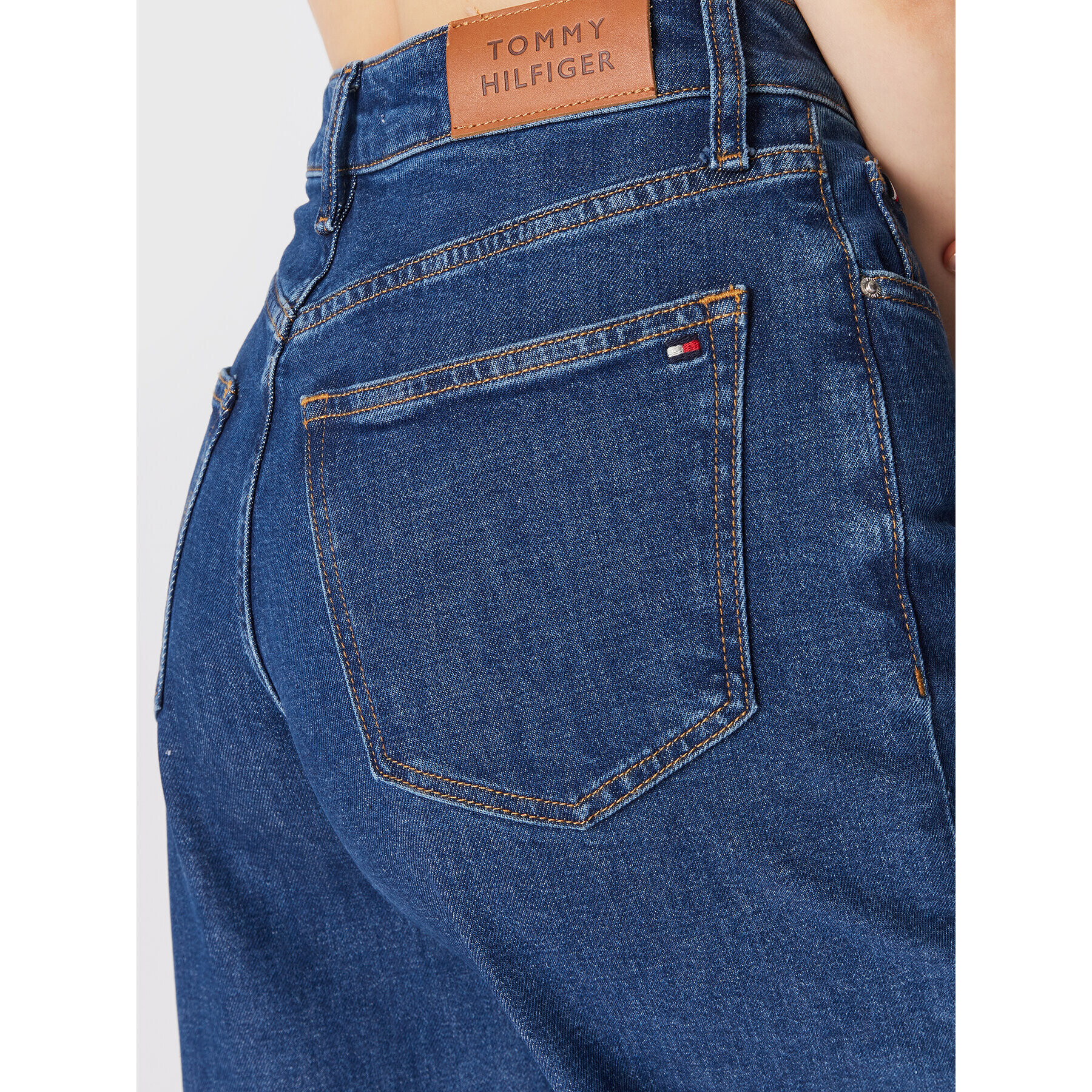 Tommy Hilfiger Jeansy Balloon WW0WW35158 Tmavomodrá Loose Fit - Pepit.cz