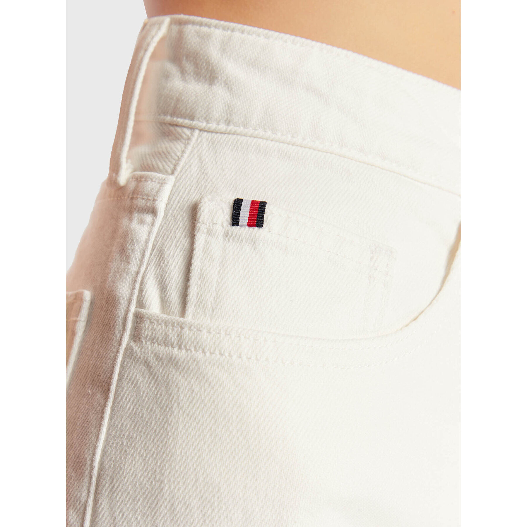 Tommy Hilfiger Jeansy Balloon WW0WW37260 Bílá Relaxed Fit - Pepit.cz