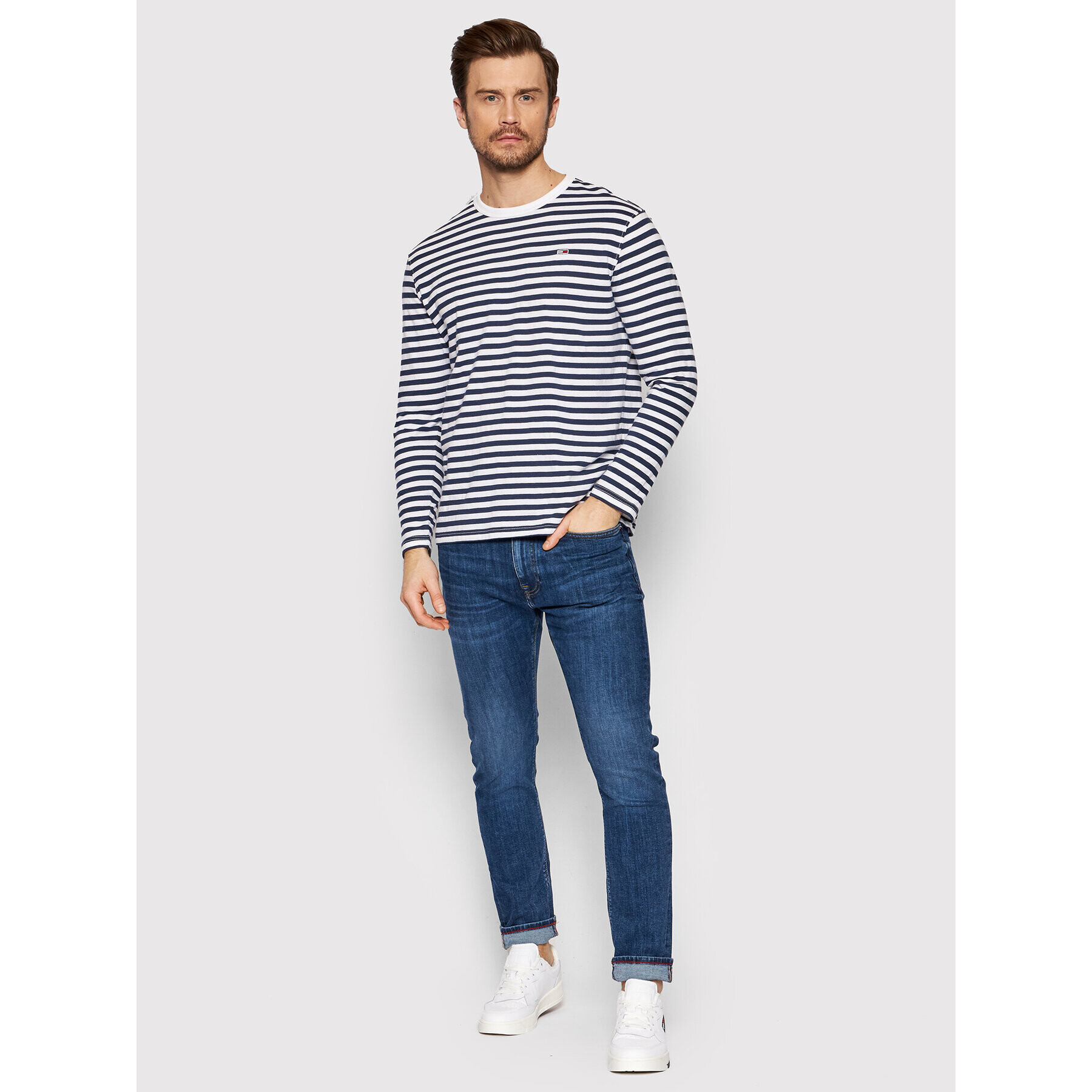 Tommy Hilfiger Jeansy Bleecker MW0MW18279 Tmavomodrá Slim Fit - Pepit.cz