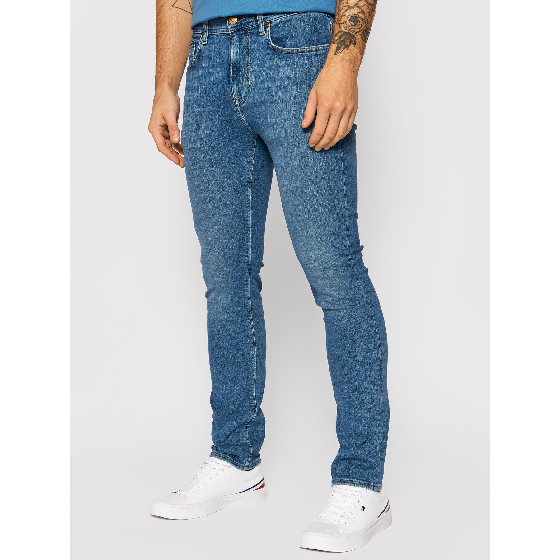 Tommy Hilfiger Jeansy Bleecker MW0MW19895 Modrá Slim Fit - Pepit.cz