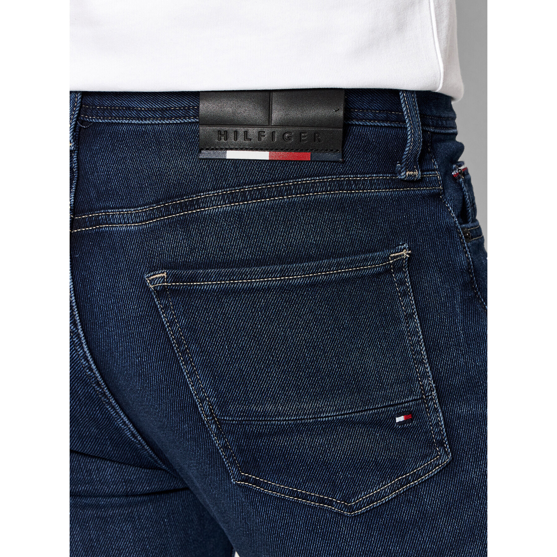 Tommy Hilfiger Jeansy Bleecker MW0MW21867 Tmavomodrá Slim Fit - Pepit.cz