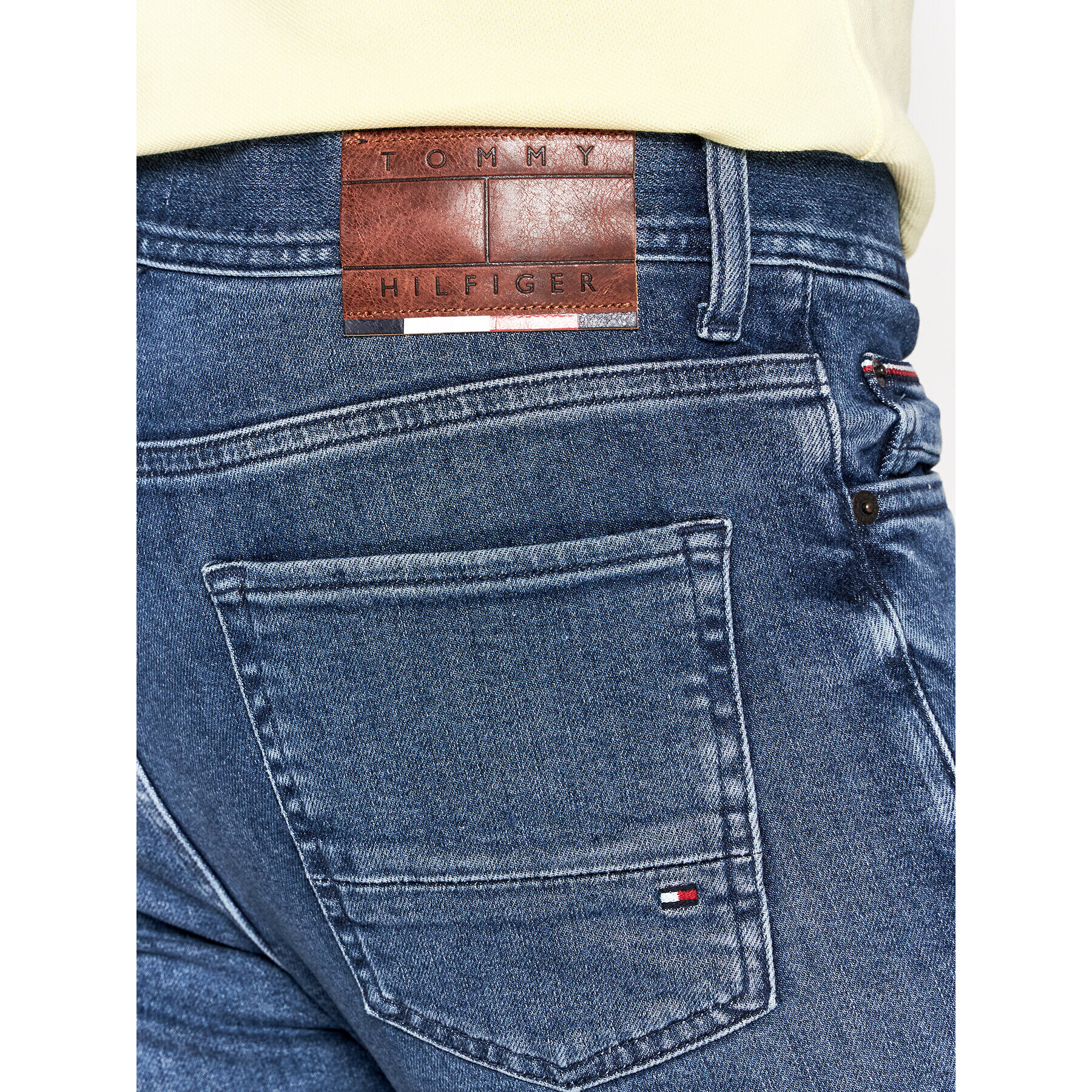 Tommy Hilfiger Jeansy Bleecker MW0MW23626 Modrá Slim Fit - Pepit.cz