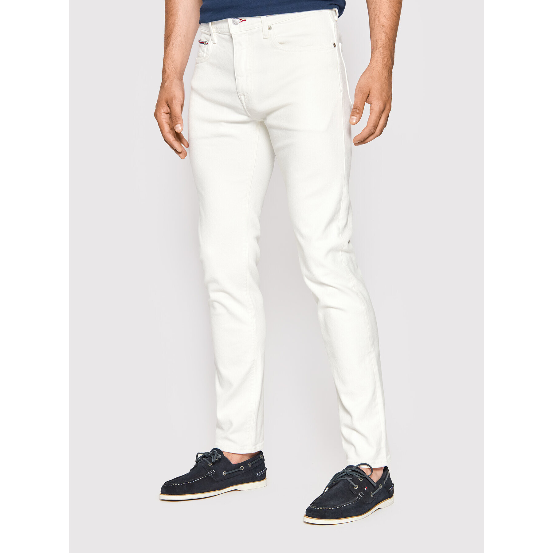 Tommy Hilfiger Jeansy Bleecker MW0MW23693 Bílá Slim Fit - Pepit.cz