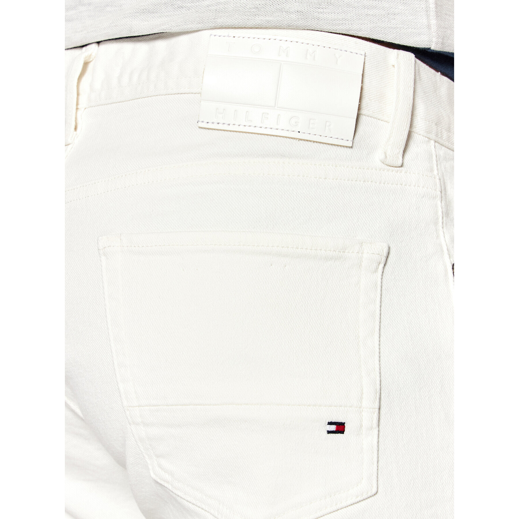 Tommy Hilfiger Jeansy Bleecker MW0MW23693 Bílá Slim Fit - Pepit.cz