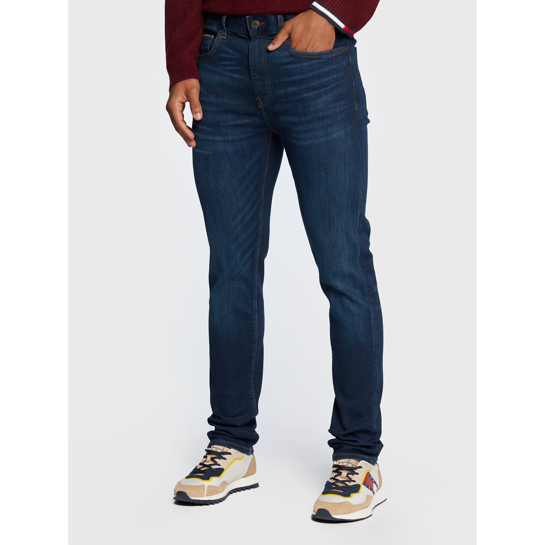 Tommy Hilfiger Jeansy Bleecker MW0MW26537 Tmavomodrá Slim Fit - Pepit.cz