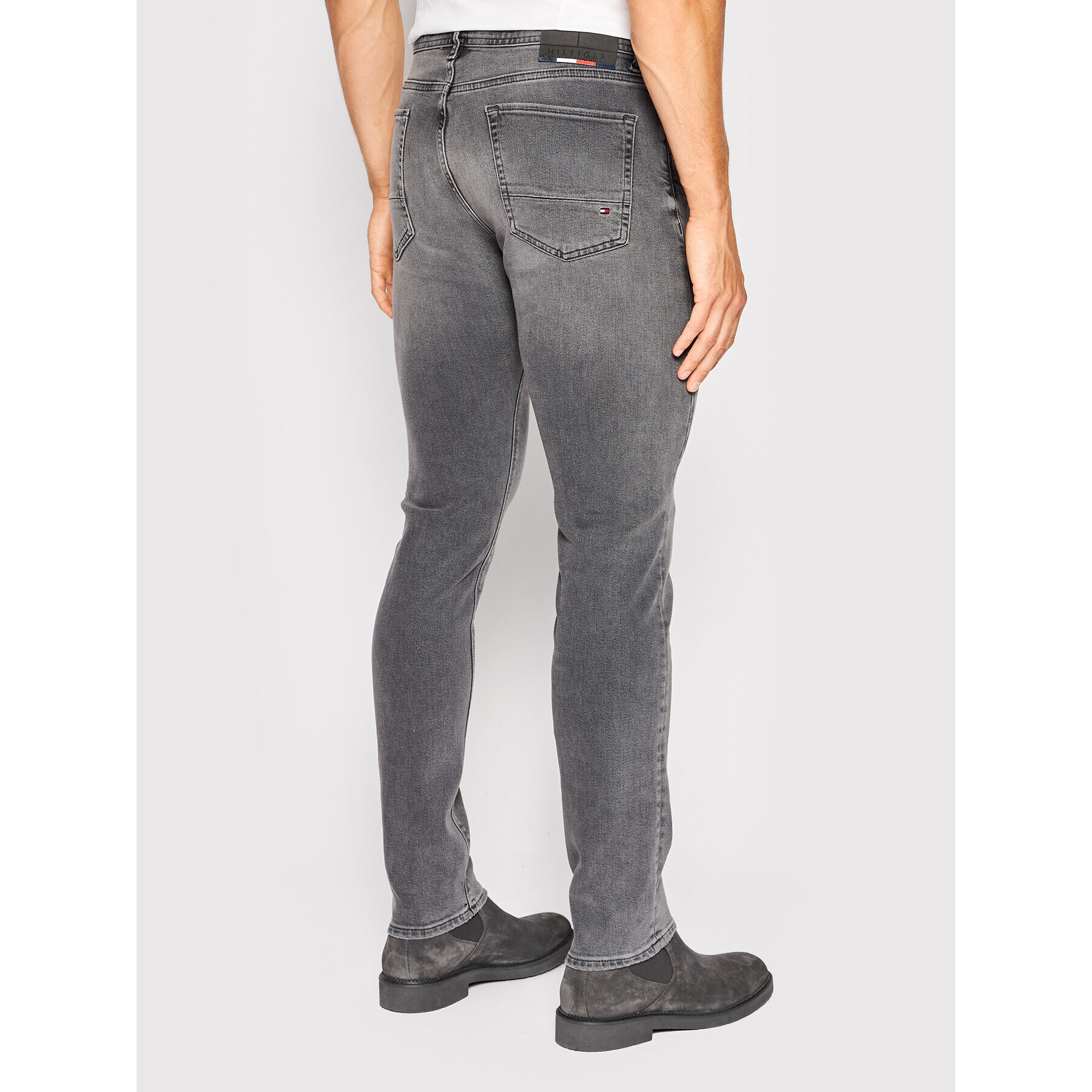 Tommy Hilfiger Jeansy Bleecker MW0MW26539 Šedá Slim Fit - Pepit.cz