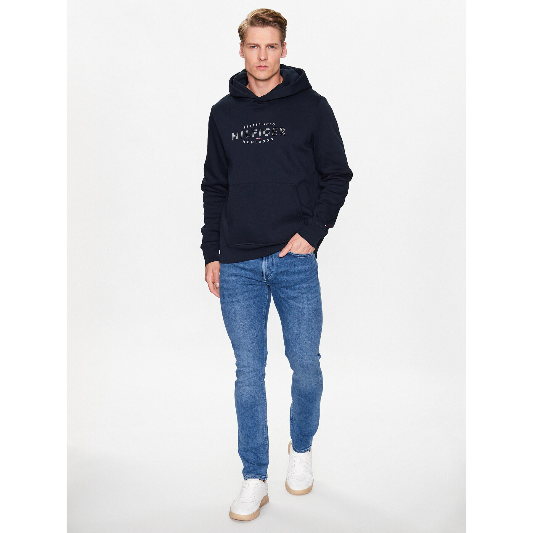 Tommy Hilfiger Jeansy Bleecker MW0MW31093 Modrá Slim Fit - Pepit.cz