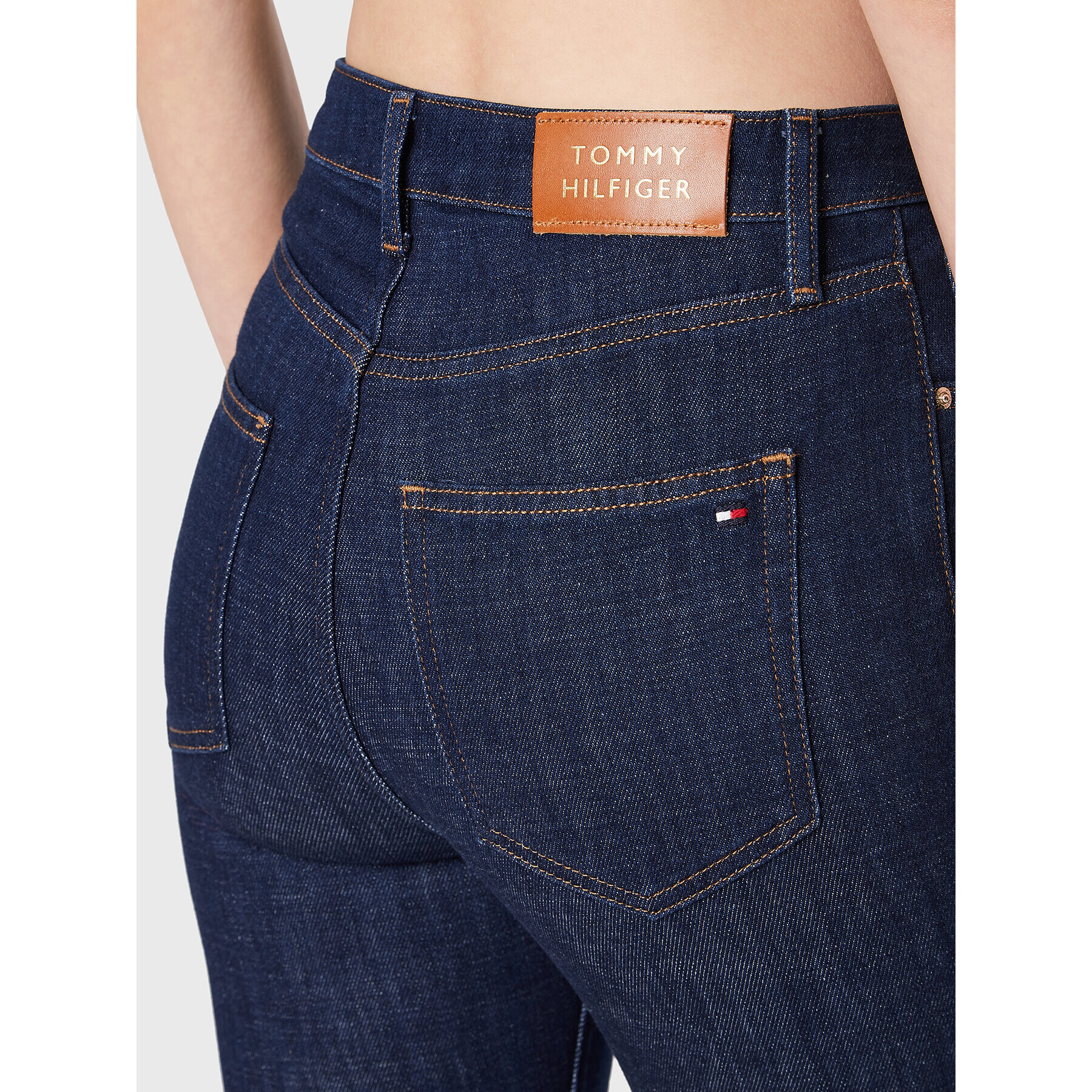 Tommy Hilfiger Jeansy Cigarette WW0WW35164 Tmavomodrá Slim Fit - Pepit.cz