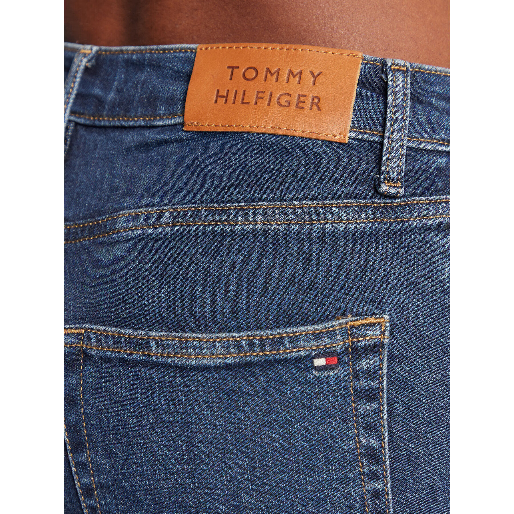 Tommy Hilfiger Jeansy Cigarette WW0WW36342 Tmavomodrá Slim Fit - Pepit.cz