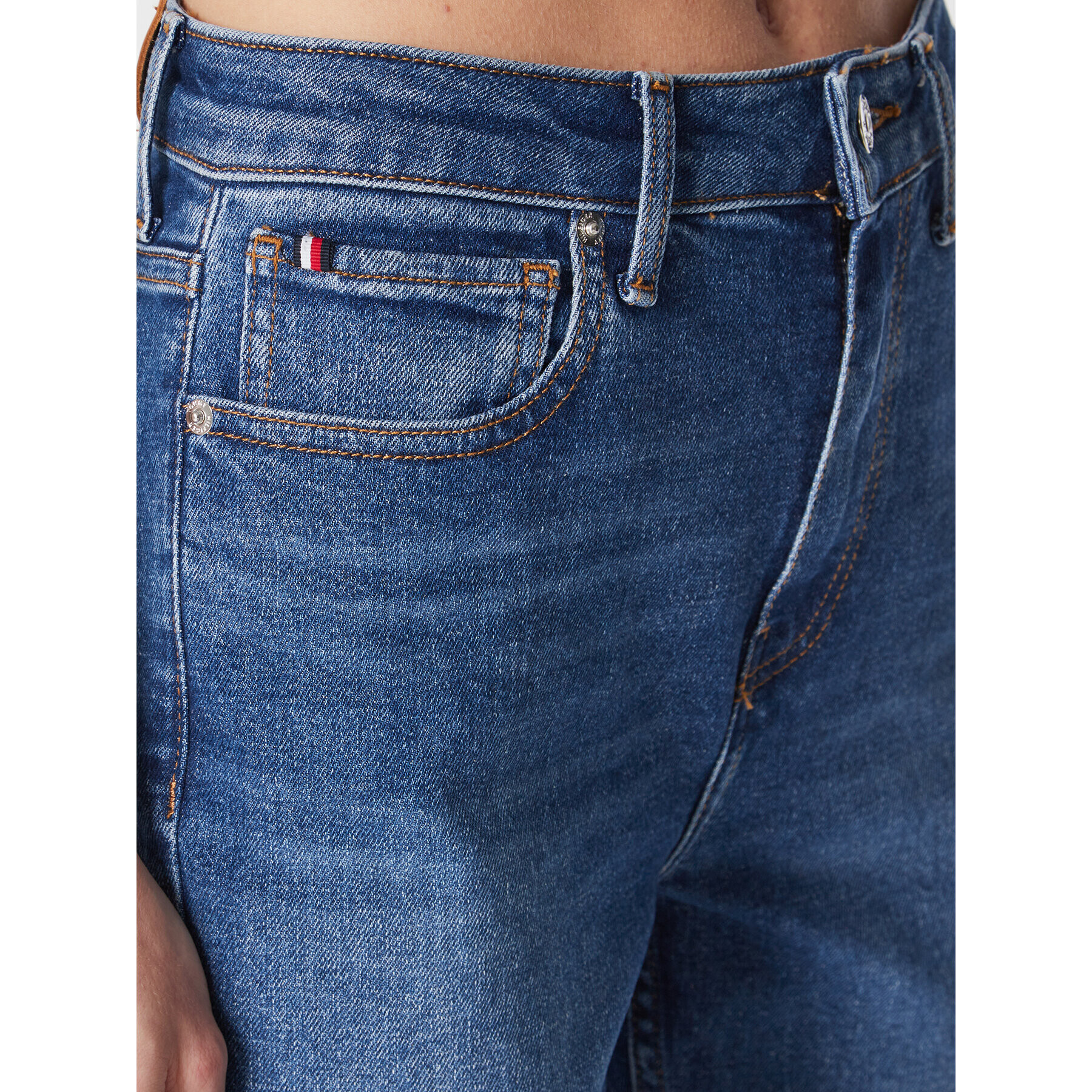 Tommy Hilfiger Jeansy Cigarette WW0WW37150 Modrá Slim Fit - Pepit.cz