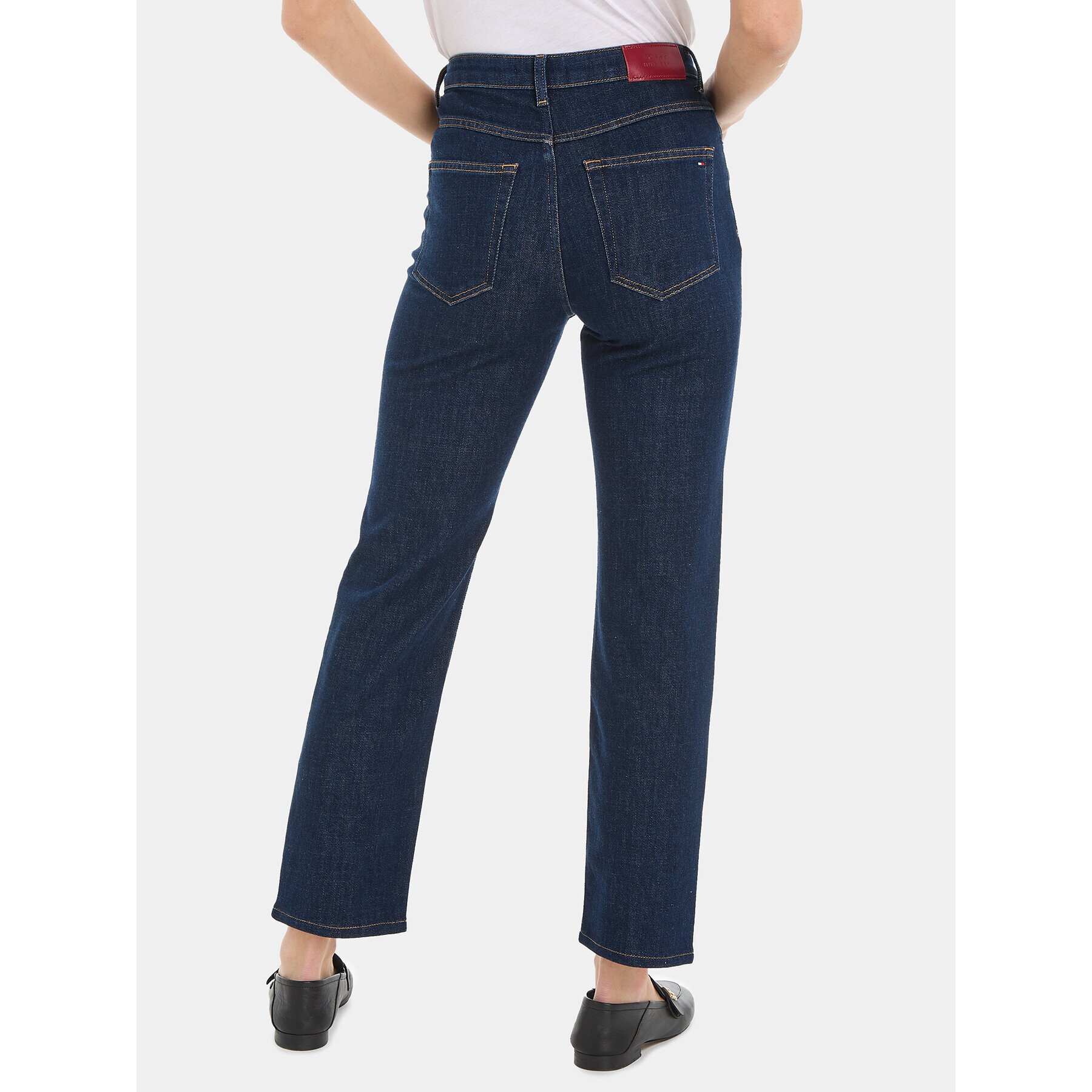 Tommy Hilfiger Jeansy Classic WW0WW39612 Tmavomodrá Straight Fit - Pepit.cz